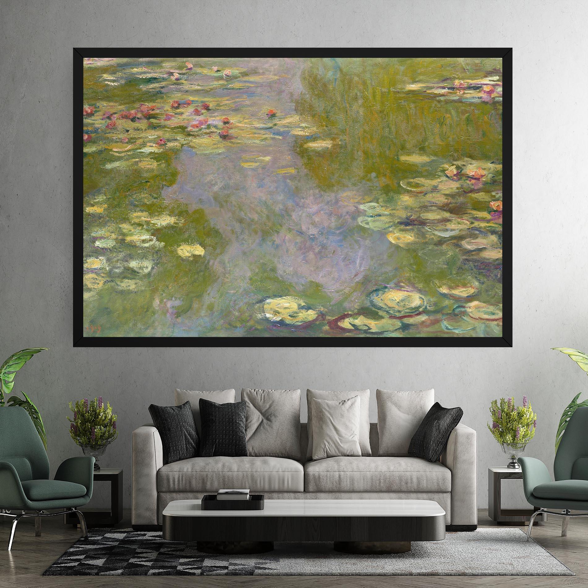 Tablou Canvas Water Lilies Monet mockup 7