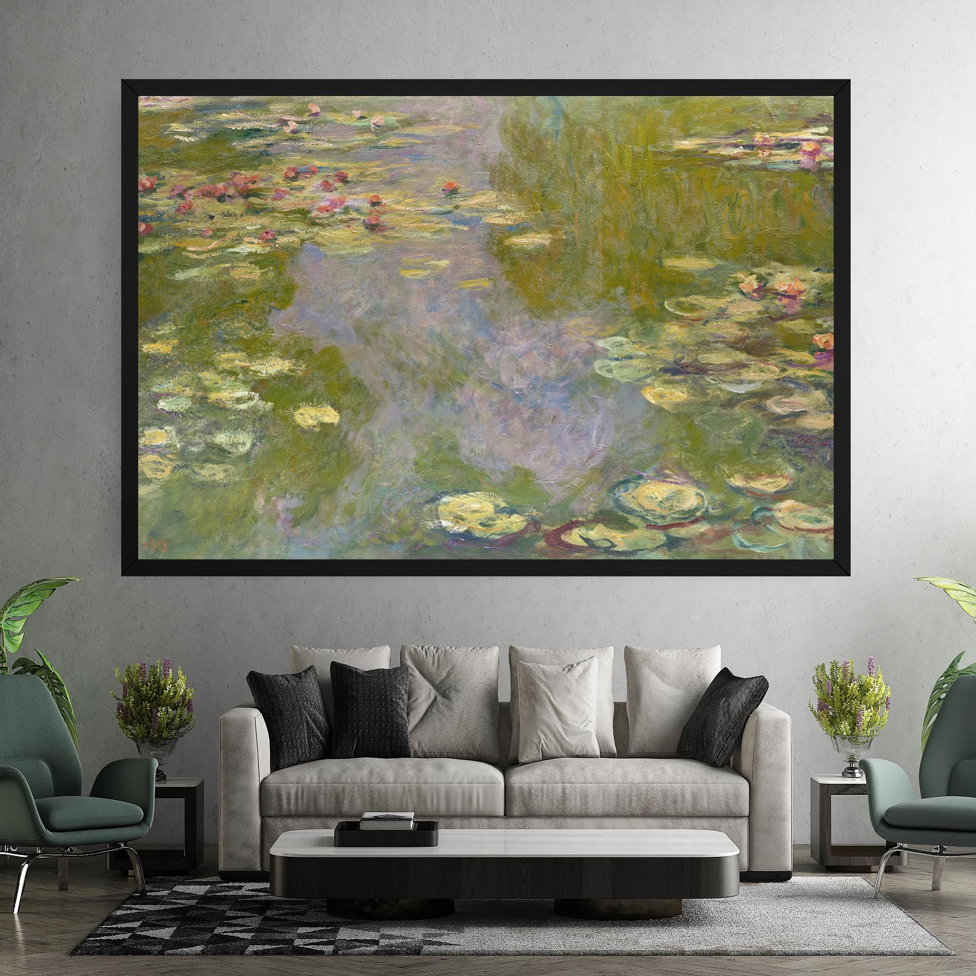 Water Lilies Monet mockup 7