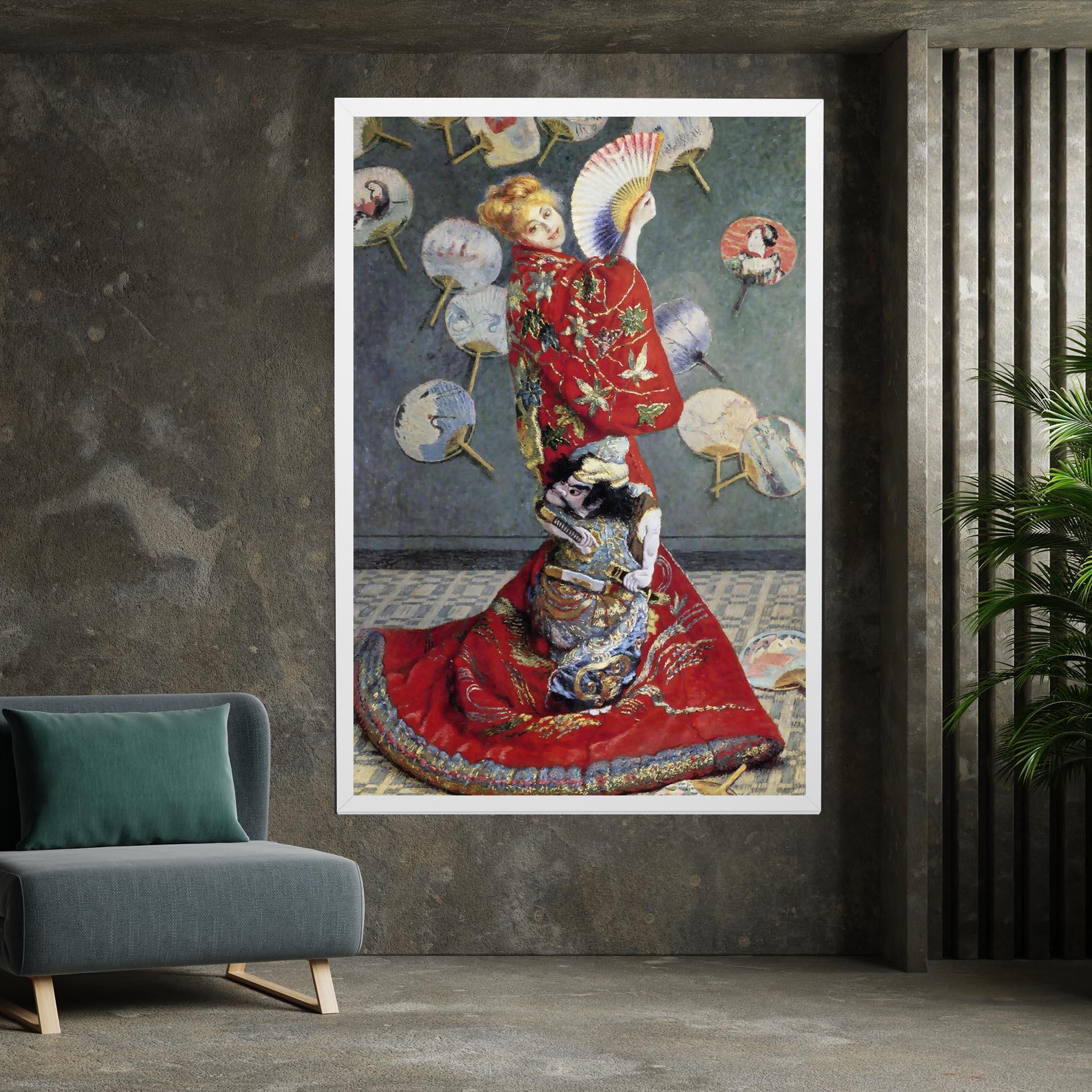 Tablou Canvas Camille Monet In Japanese Costume mockup 7