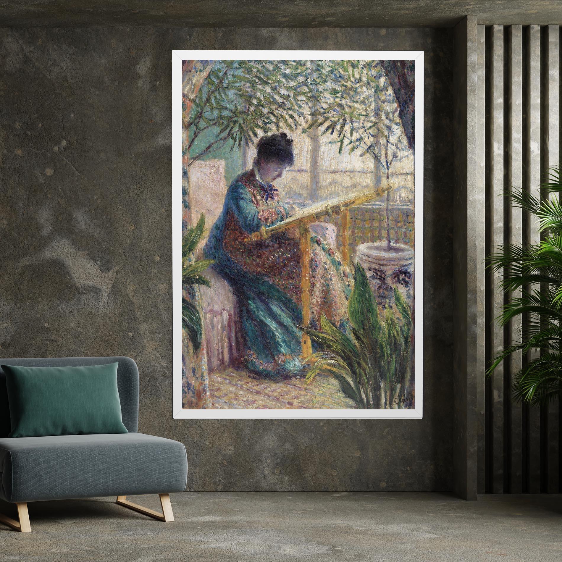 Tablou Canvas Monet Embroidering mockup 7