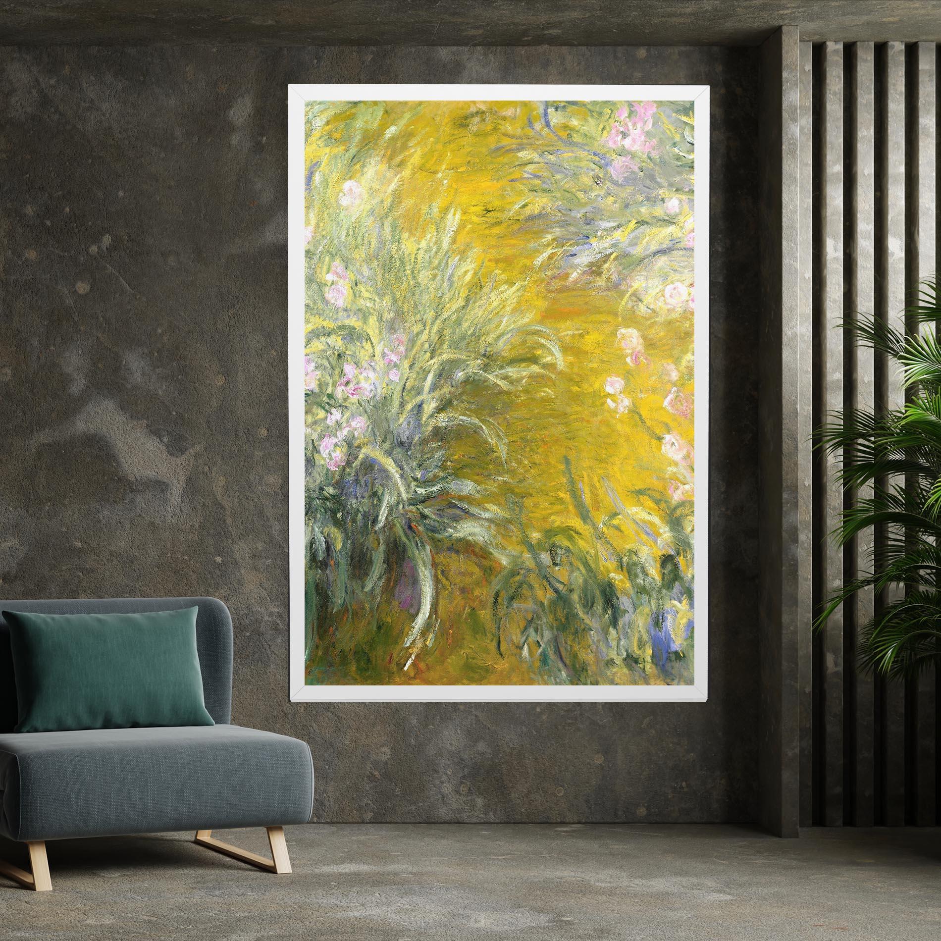 Tablou Canvas Path Through The Irises mockup 7