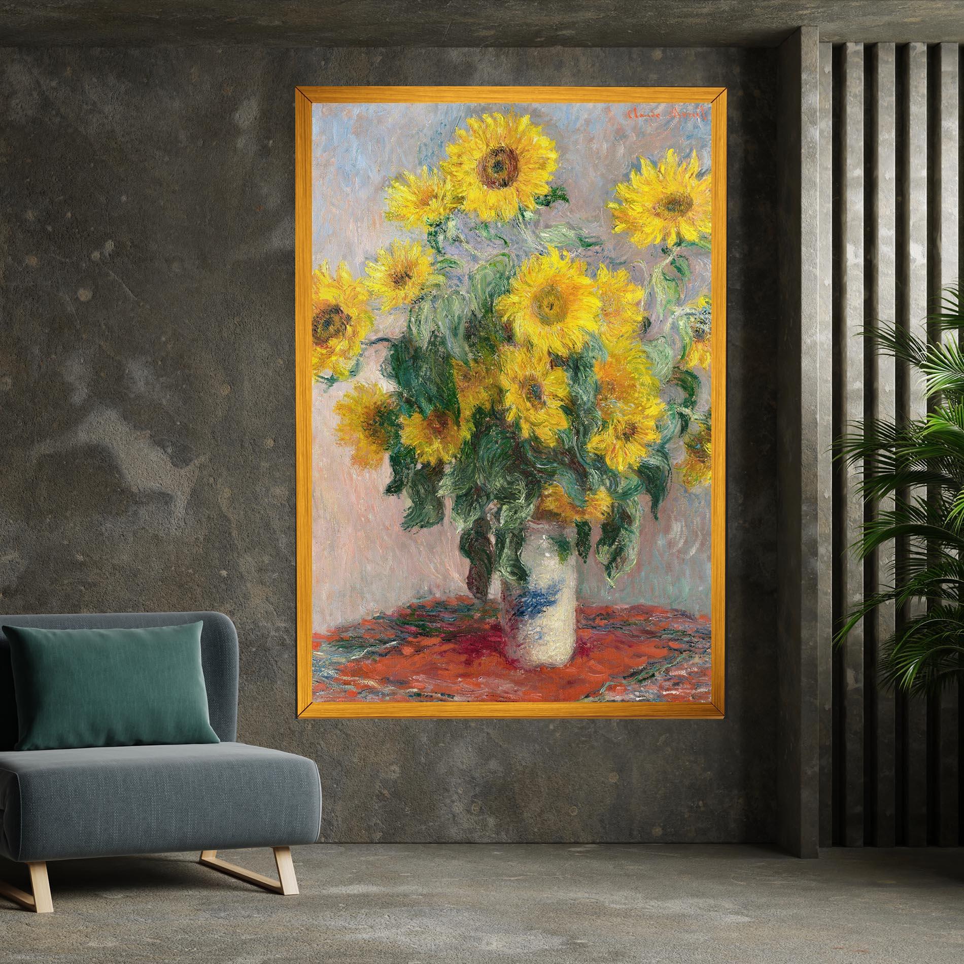 Tablou Canvas Bouquet Of Sunflowers 1881 mockup 7