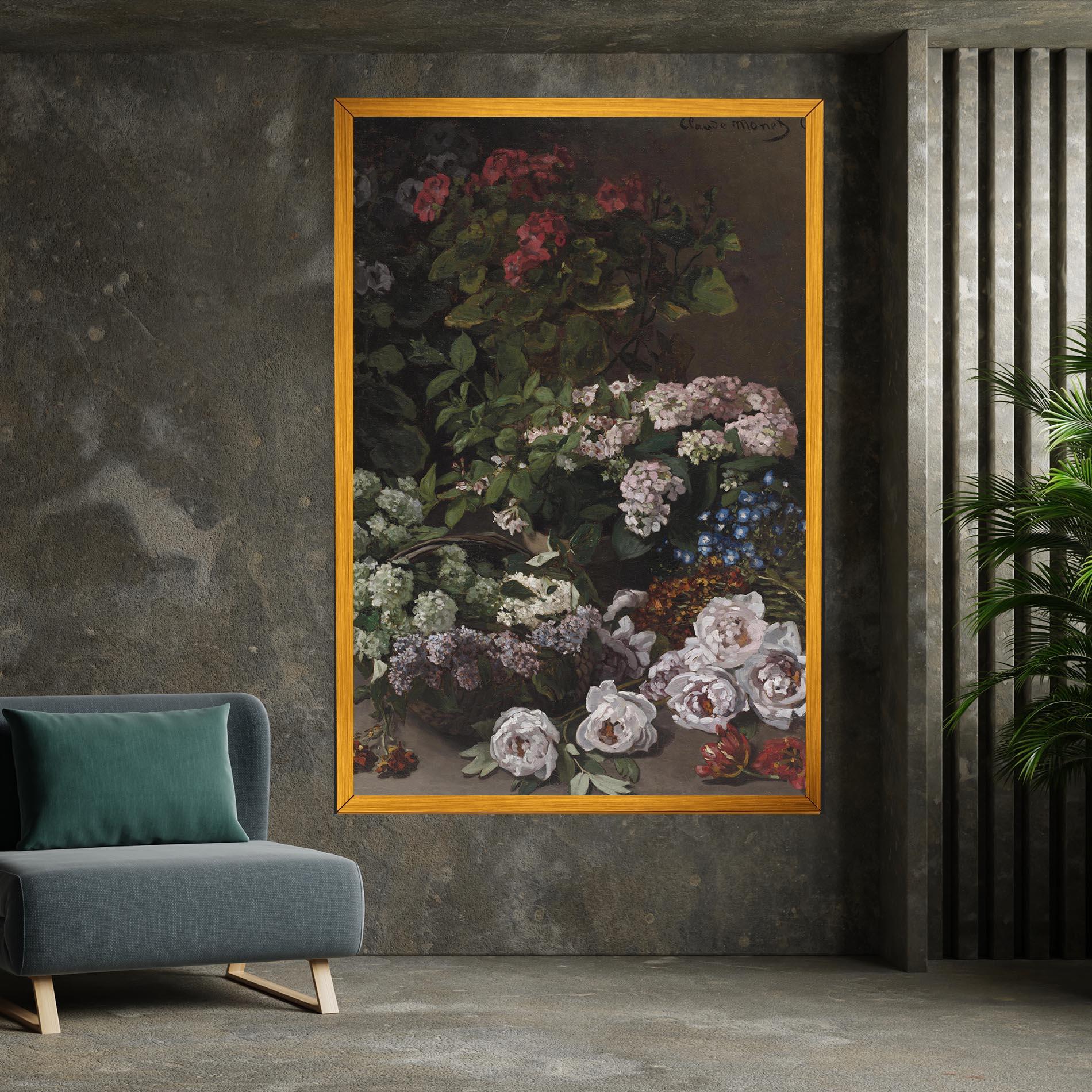 Tablou Canvas Spring Flowers Monet mockup 7