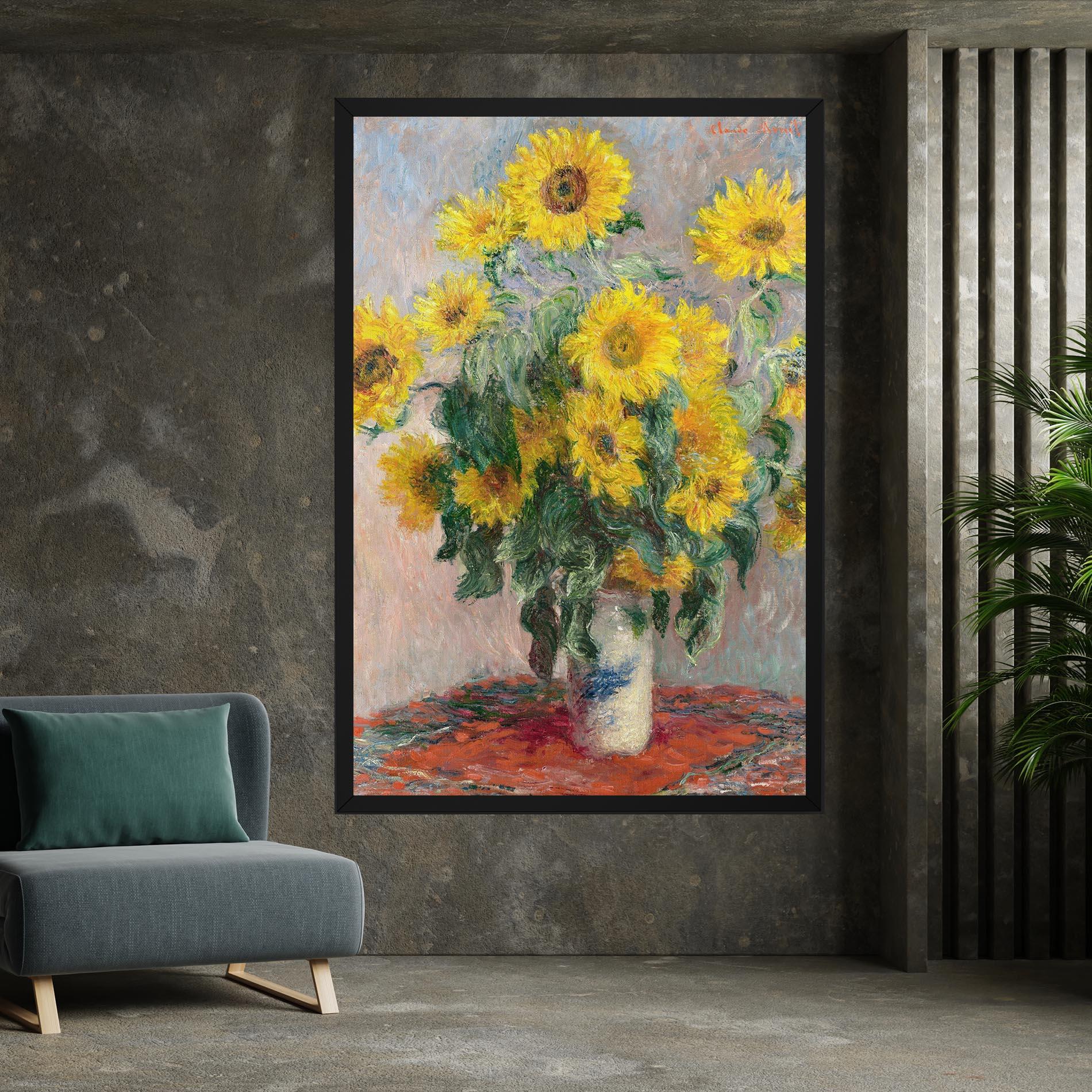 Tablou Canvas Bouquet Of Sunflowers 1881 mockup 7