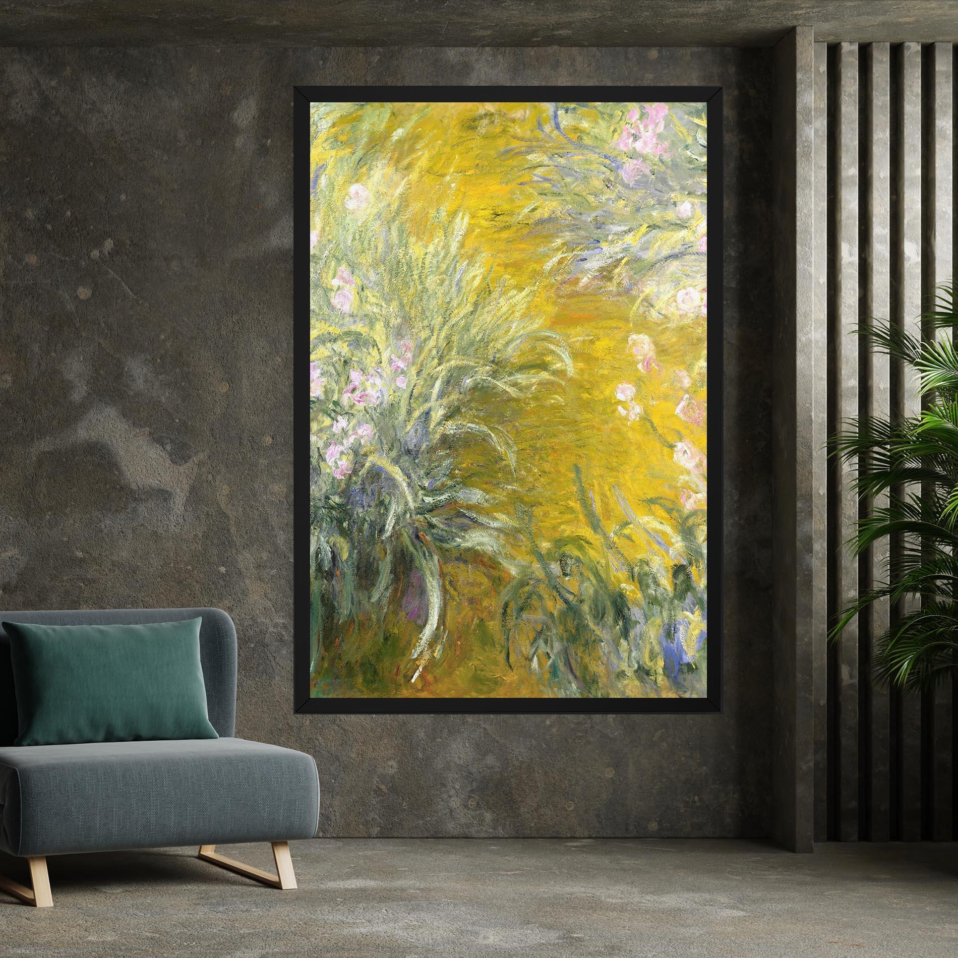 Tablou Canvas Path Through The Irises mockup 7