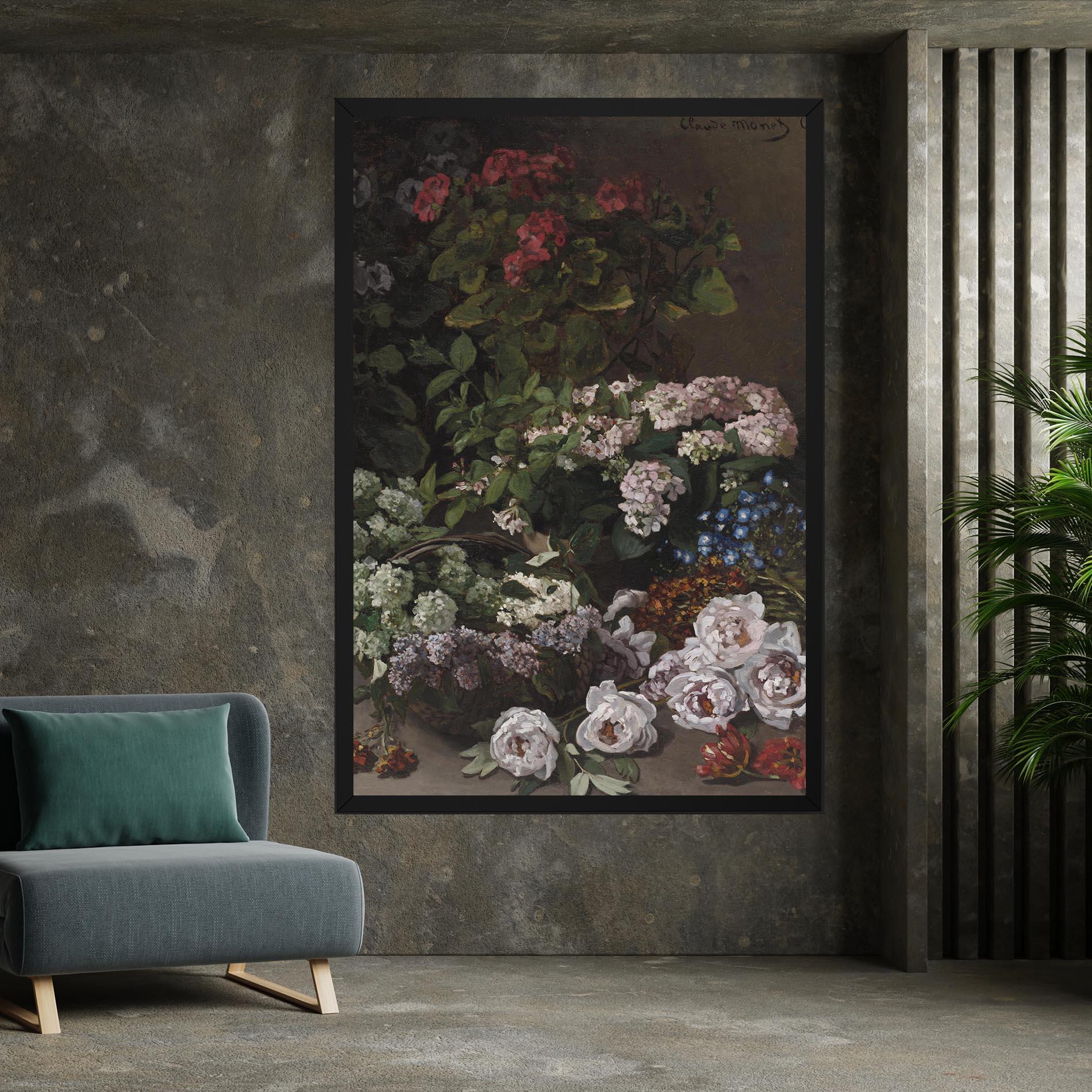 Tablou Canvas Spring Flowers Monet mockup 7