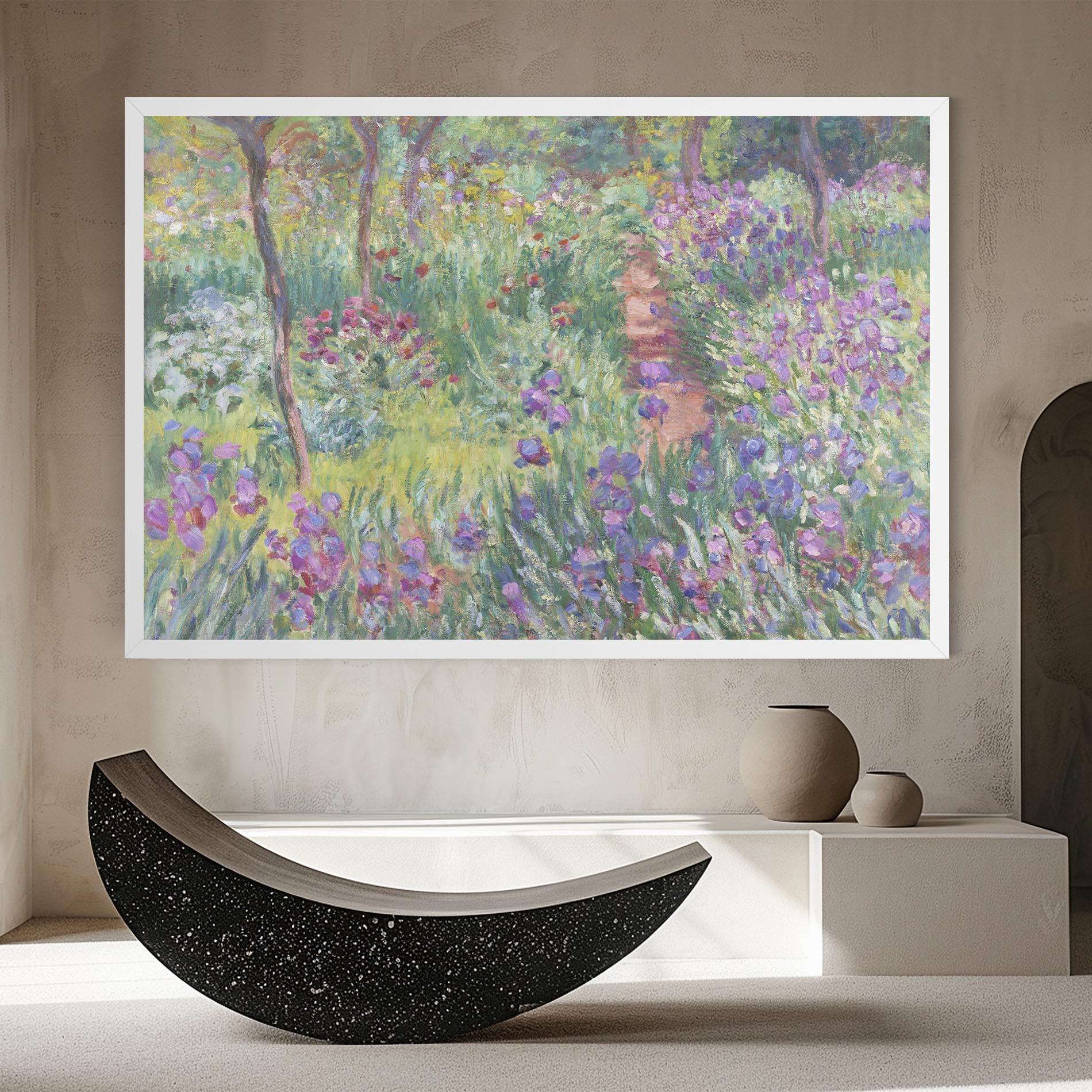 Tablou Canvas Garden In Giverny Monet mockup 8