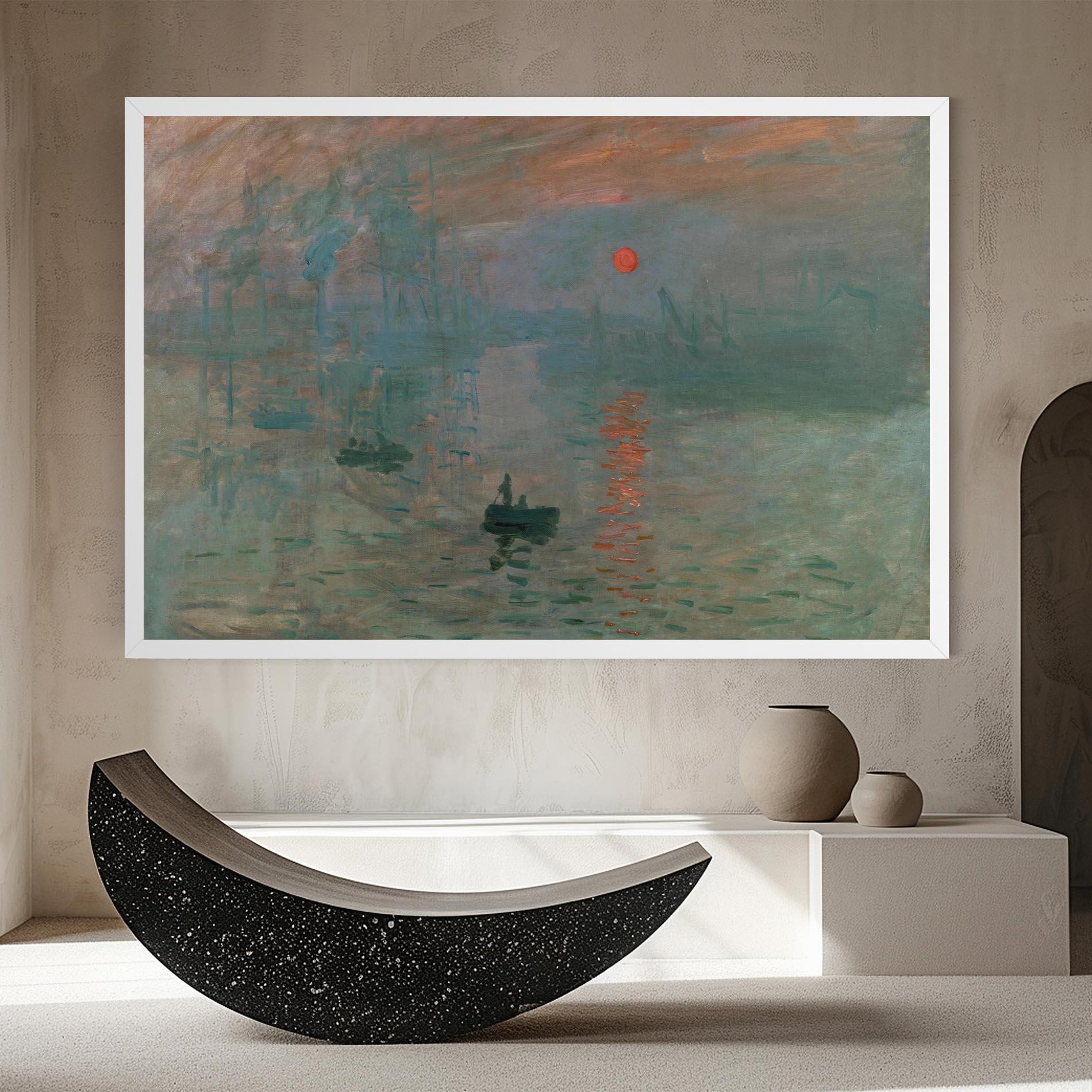 Tablou Canvas Monet Sunrise mockup 8