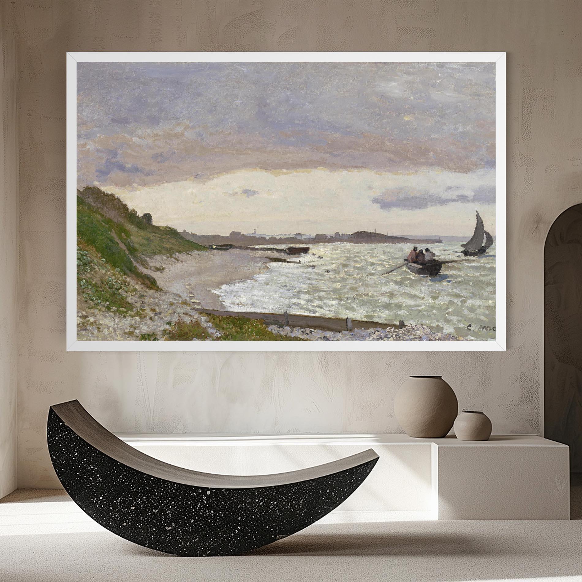 Tablou Canvas Seashore At Sainte Adresse mockup 8