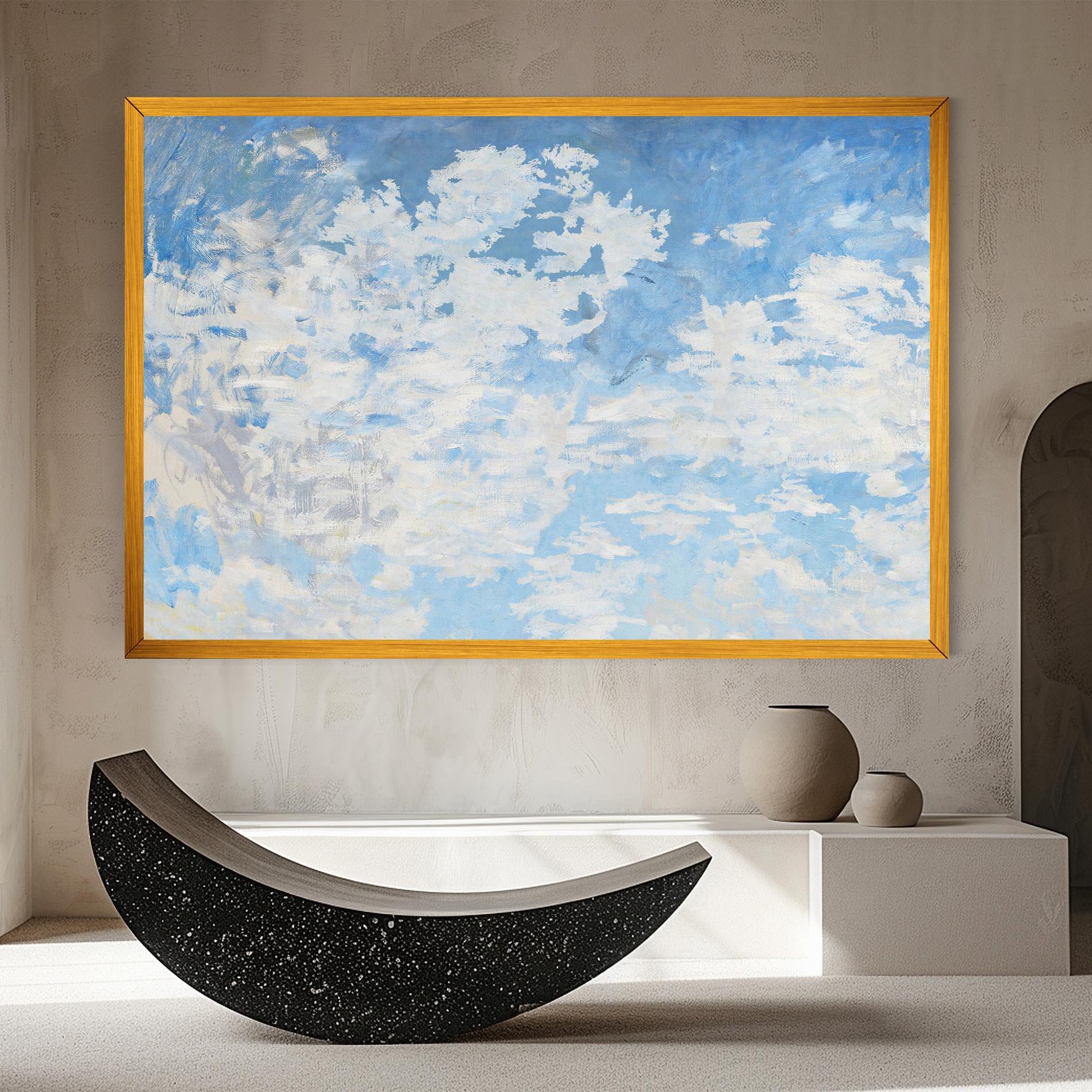 Tablou Canvas Clouds Monet mockup 8