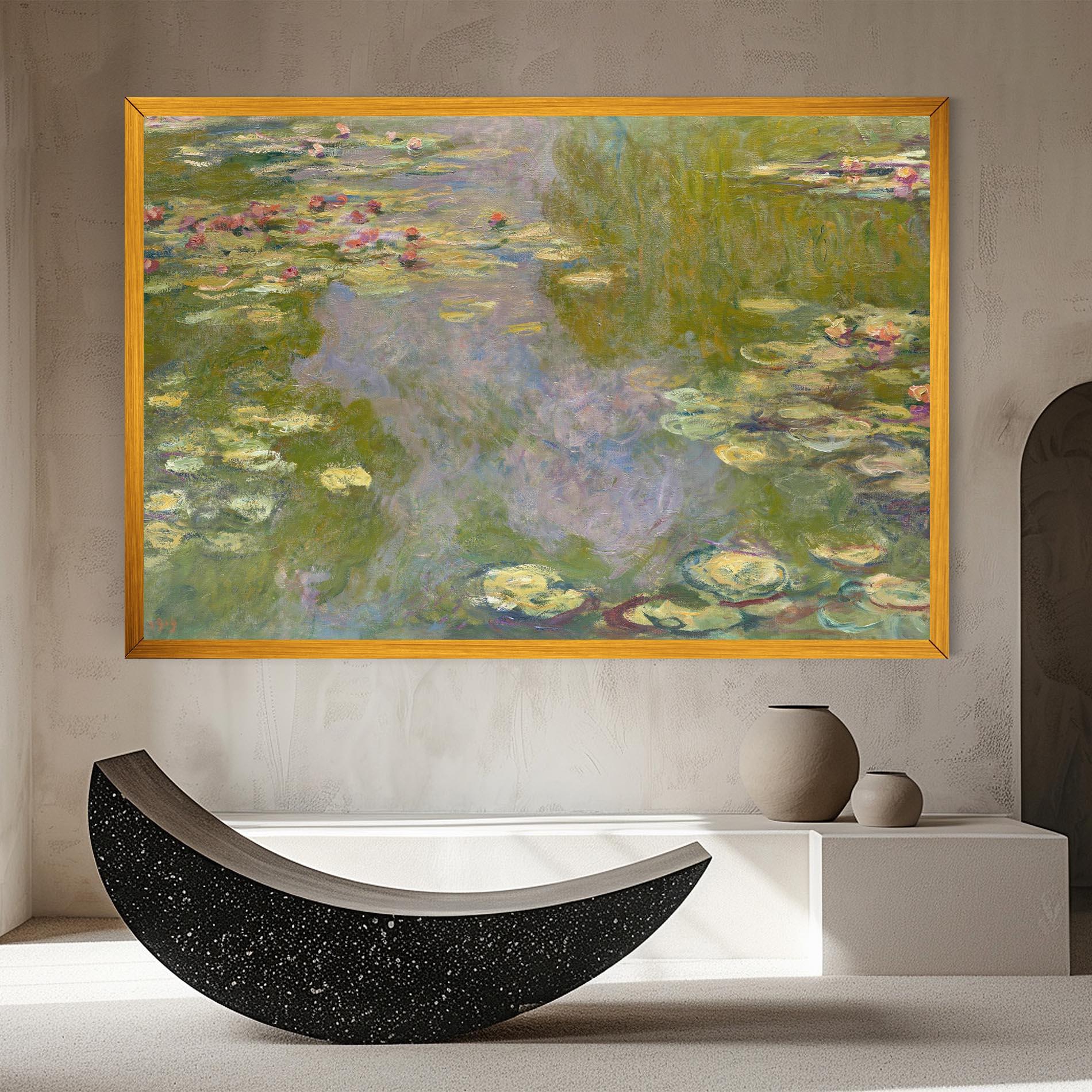 Tablou Canvas Water Lilies Monet mockup 8