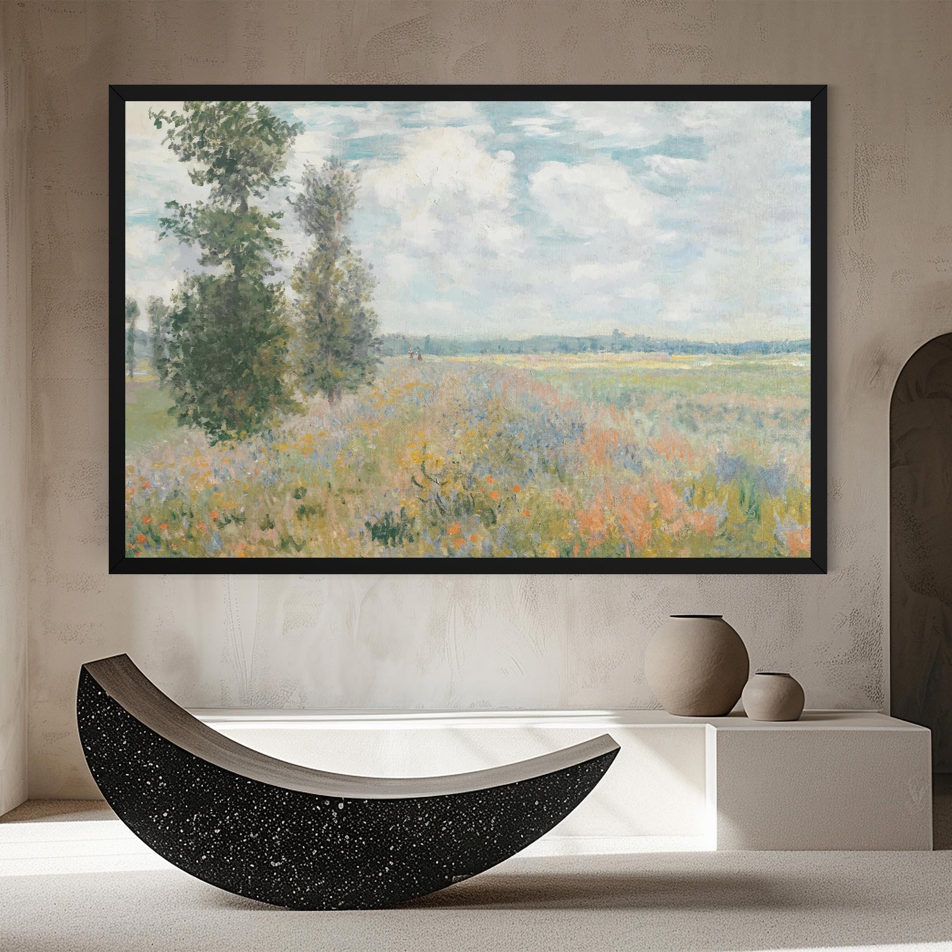 Tablou Canvas Monet's Landscape Background mockup 8