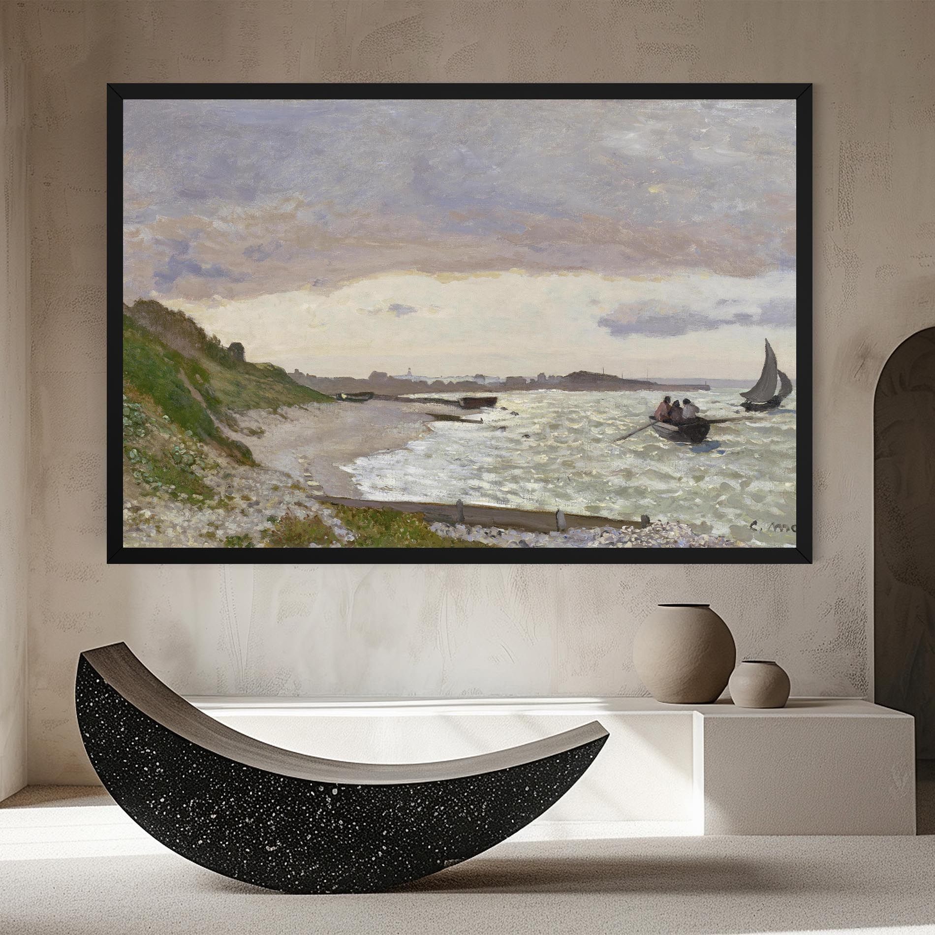 Seashore At Sainte Adresse mockup 8