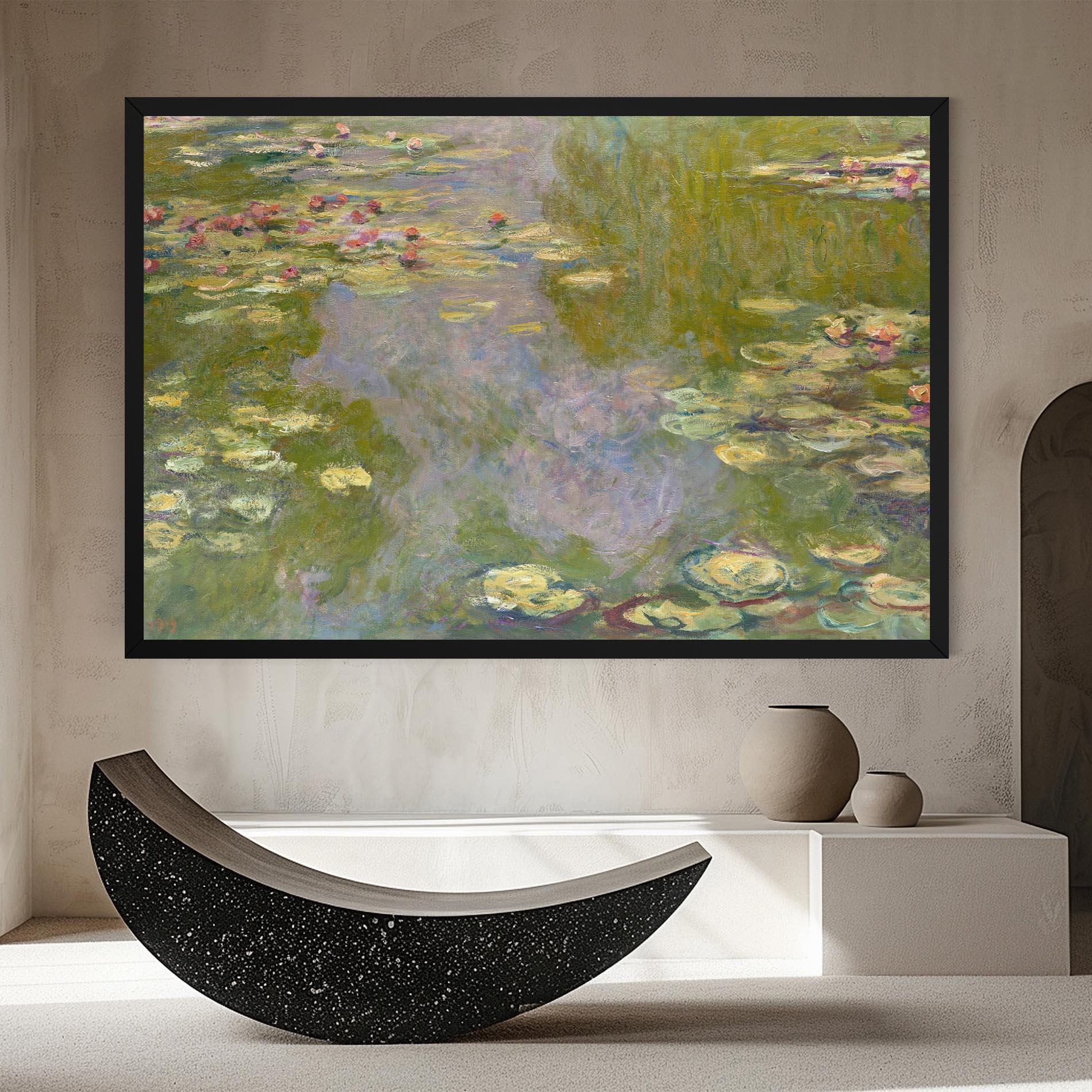Tablou Canvas Water Lilies Monet mockup 8