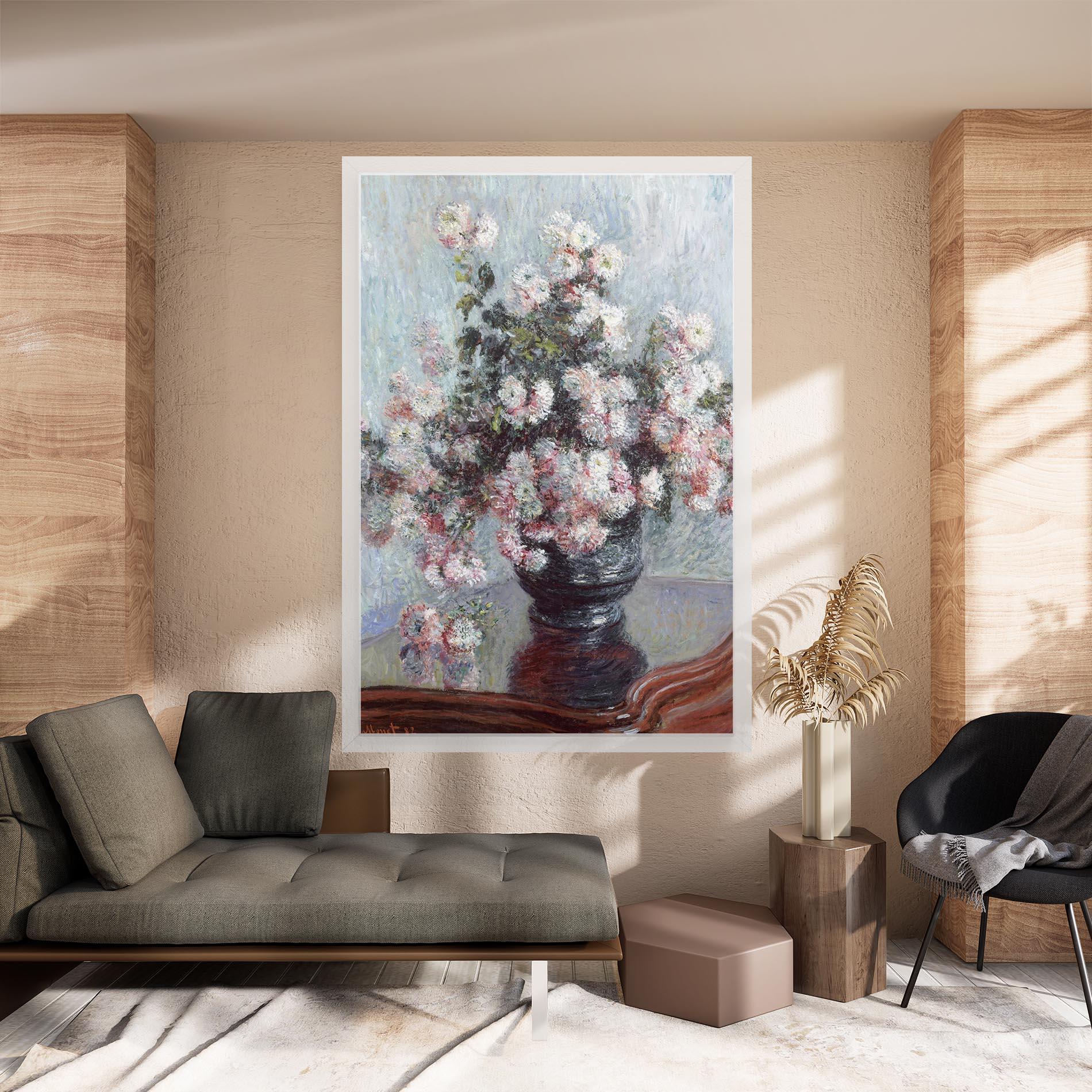 Tablou Canvas Chrysanthemums mockup 8