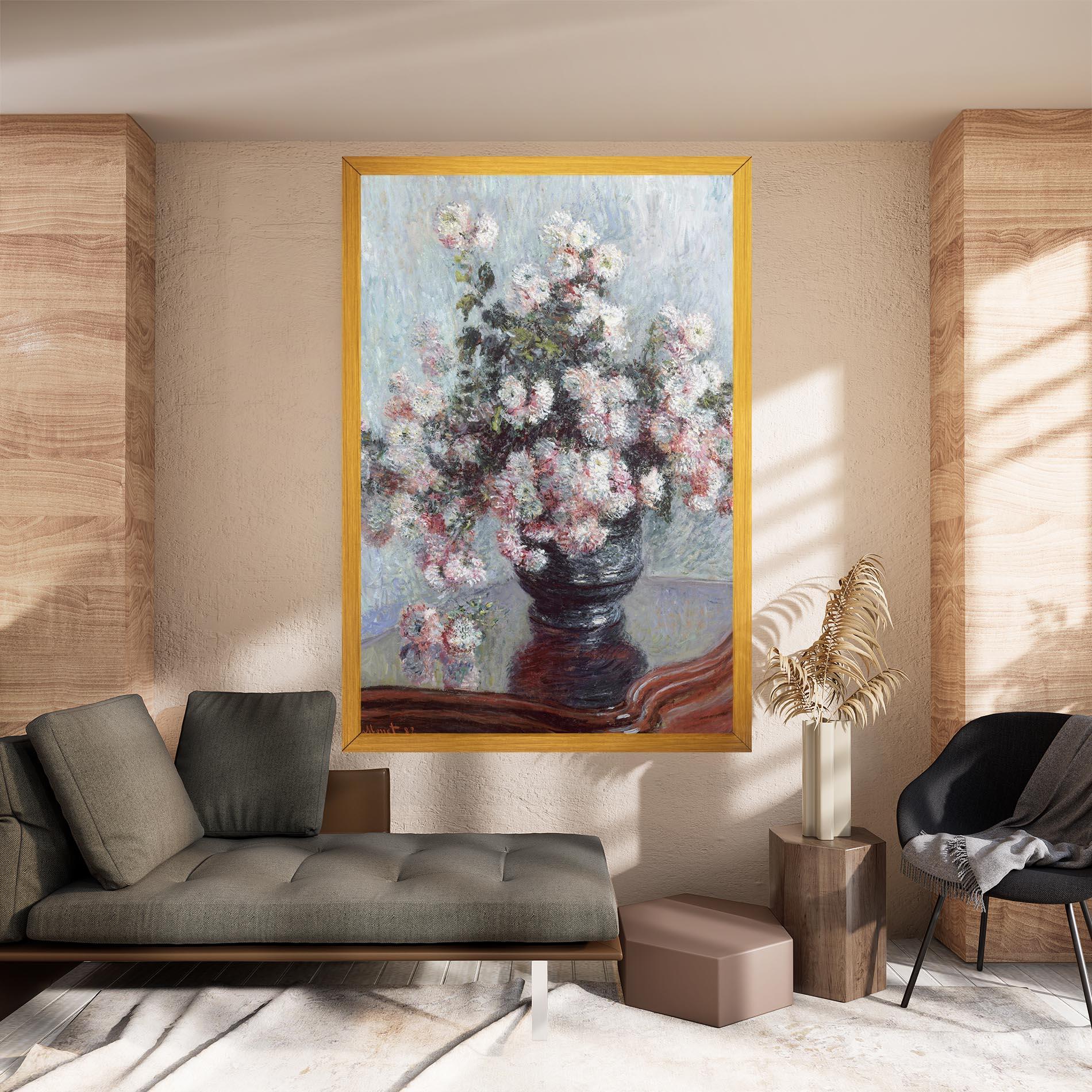 Tablou Canvas Chrysanthemums mockup 8