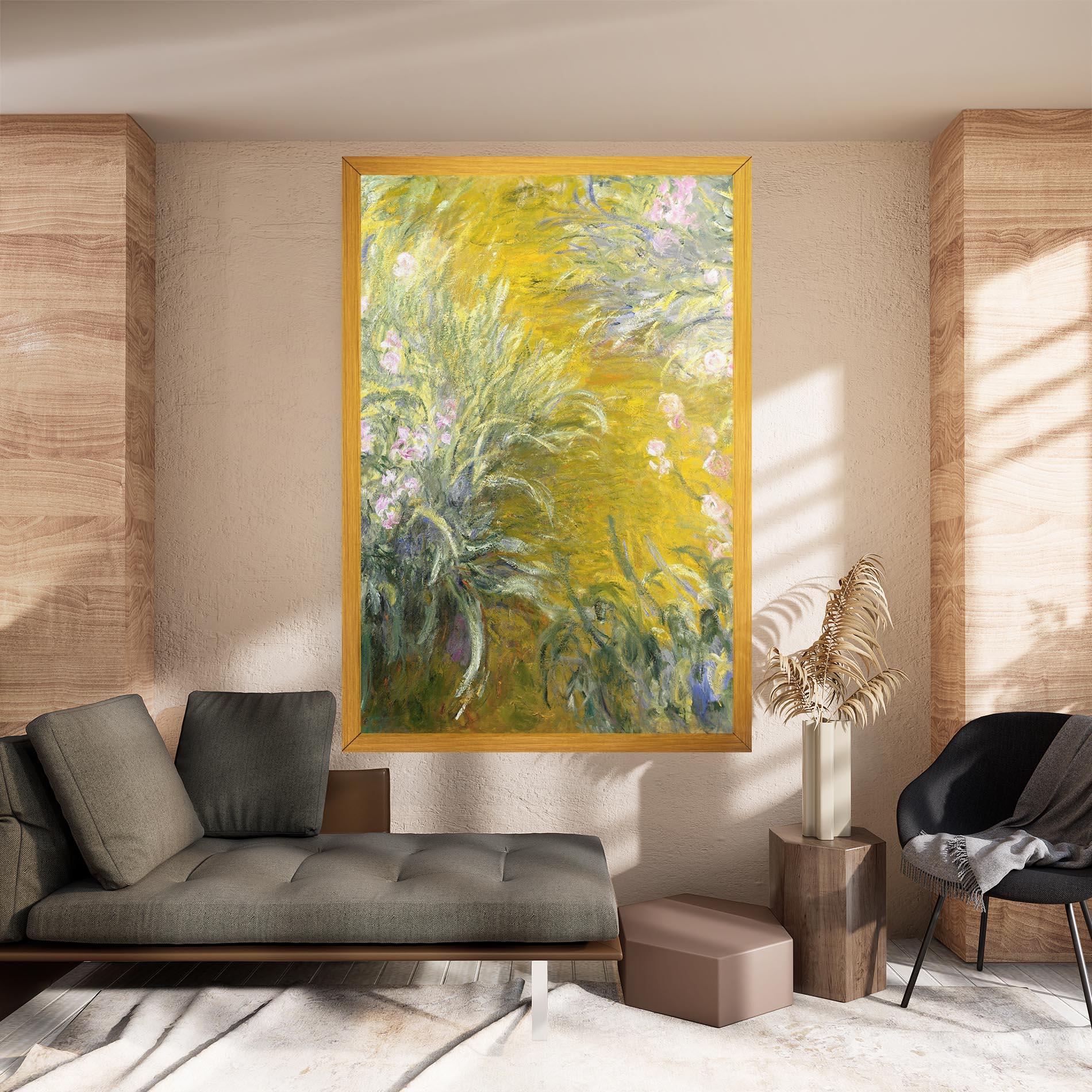 Tablou Canvas Path Through The Irises mockup 8