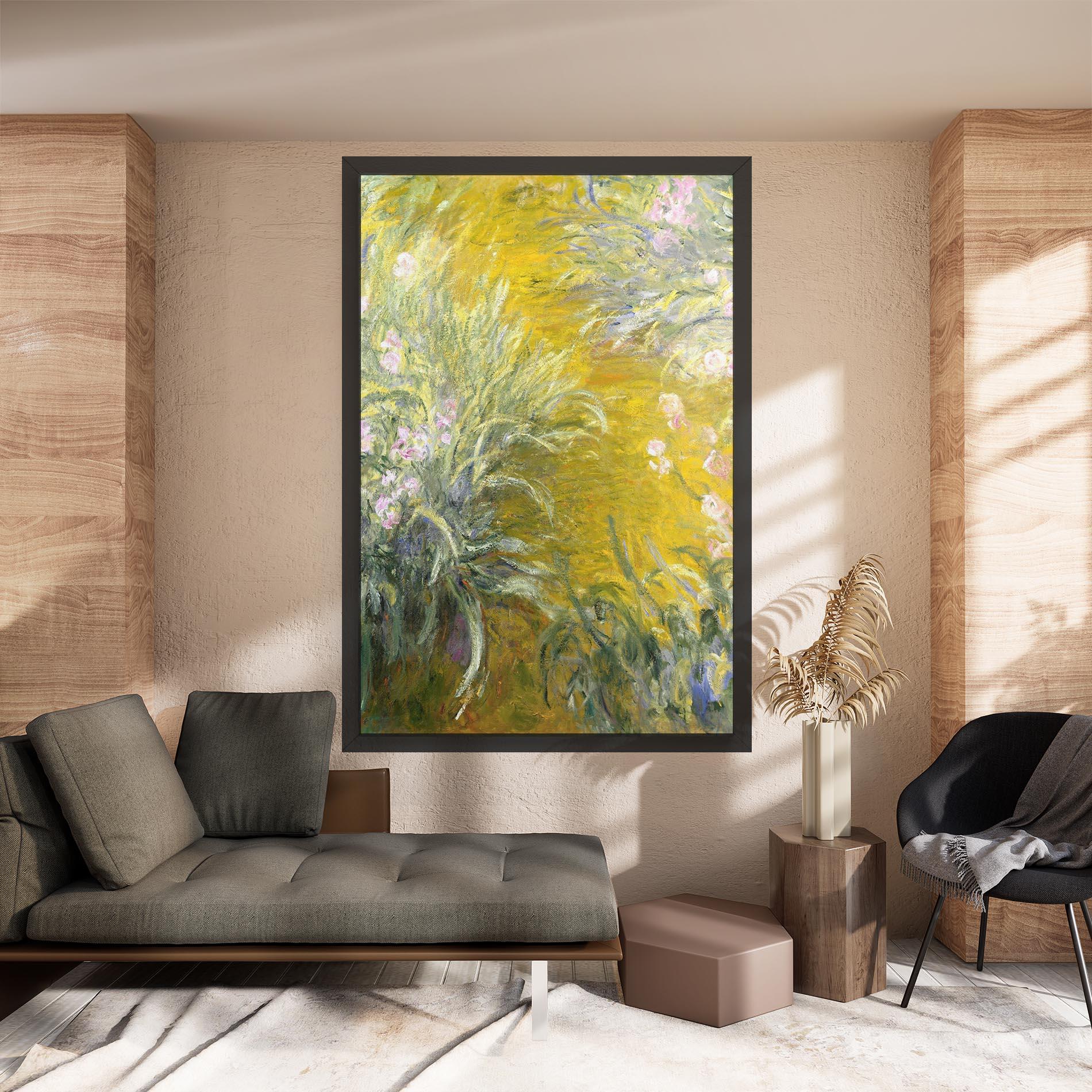 Tablou Canvas Path Through The Irises mockup 8