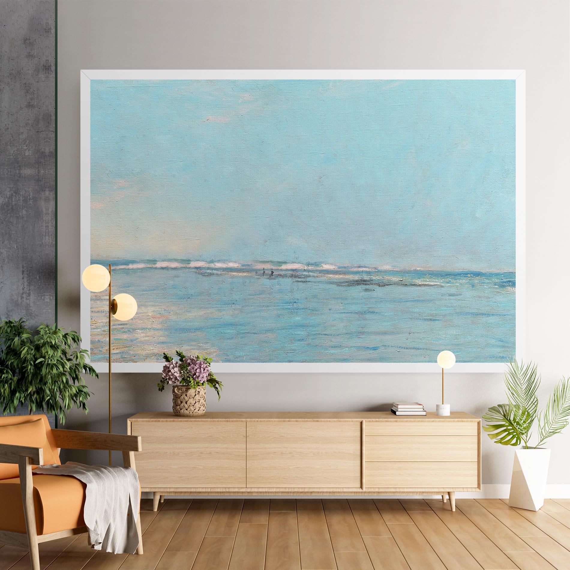 Tablou Canvas Monet's Beach mockup 9