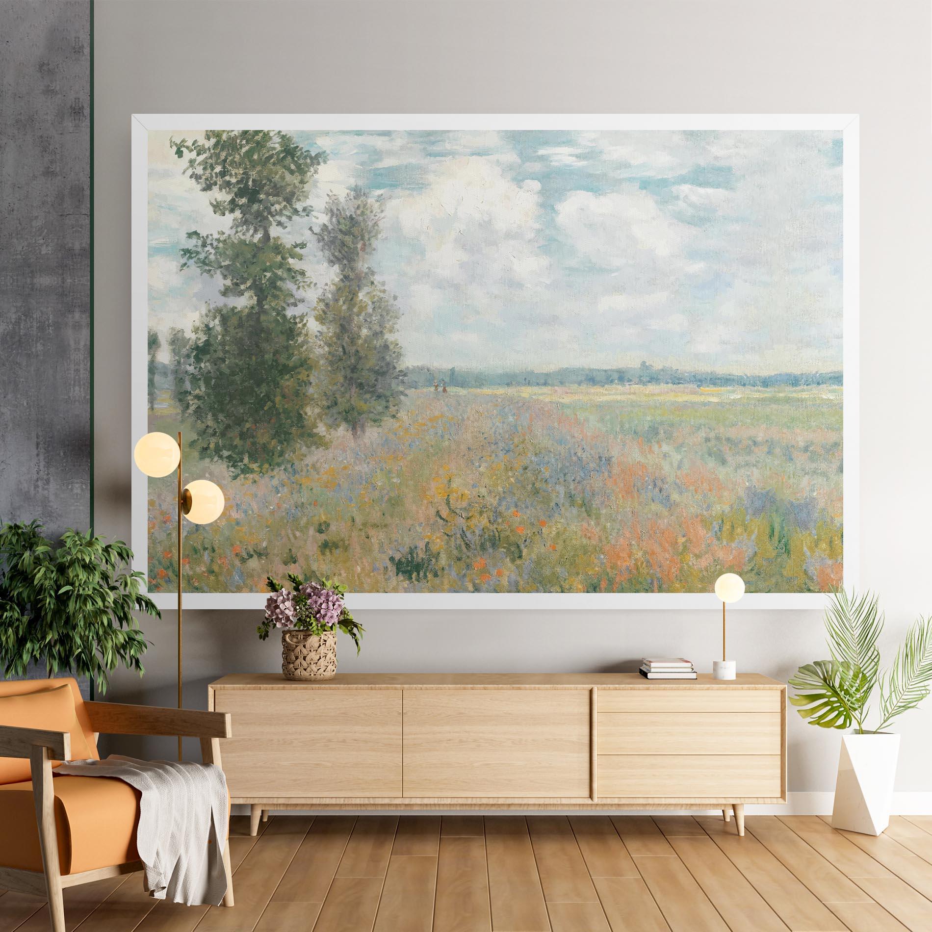Tablou Canvas Monet's Landscape Background mockup 9