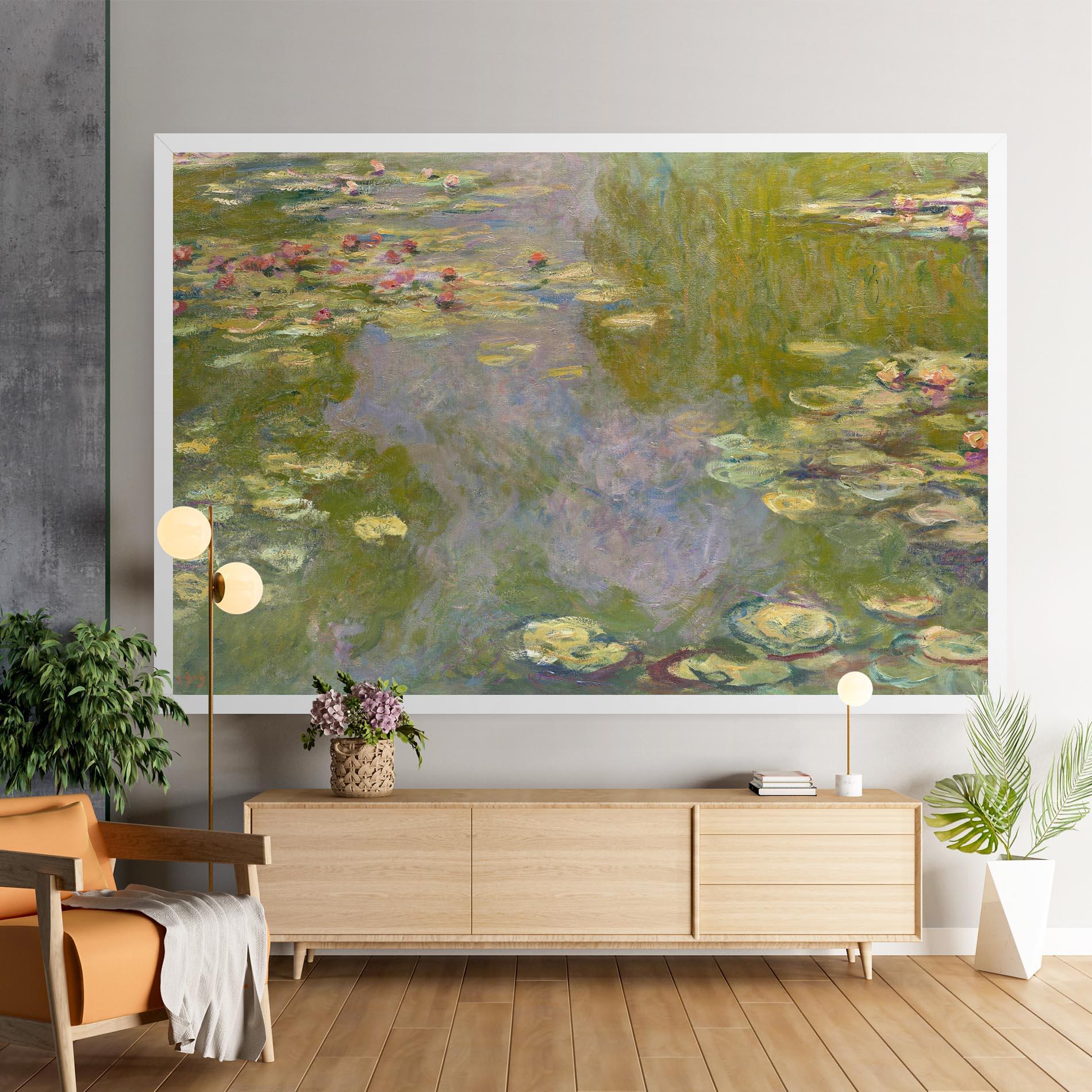 Tablou Canvas Water Lilies Monet mockup 9