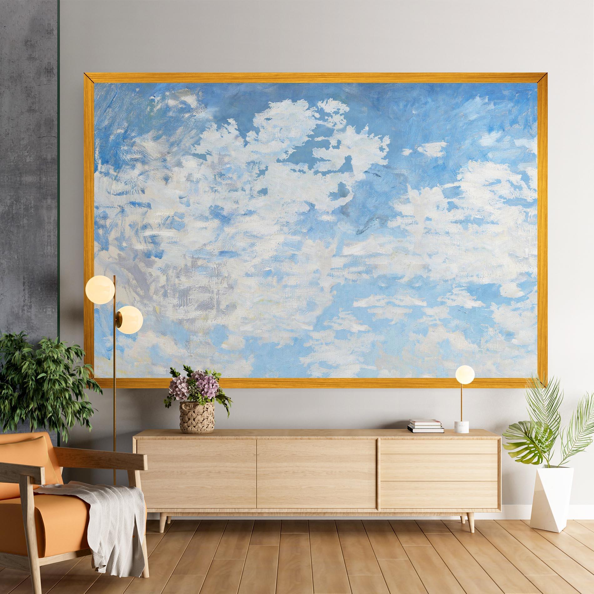 Tablou Canvas Clouds Monet mockup 9