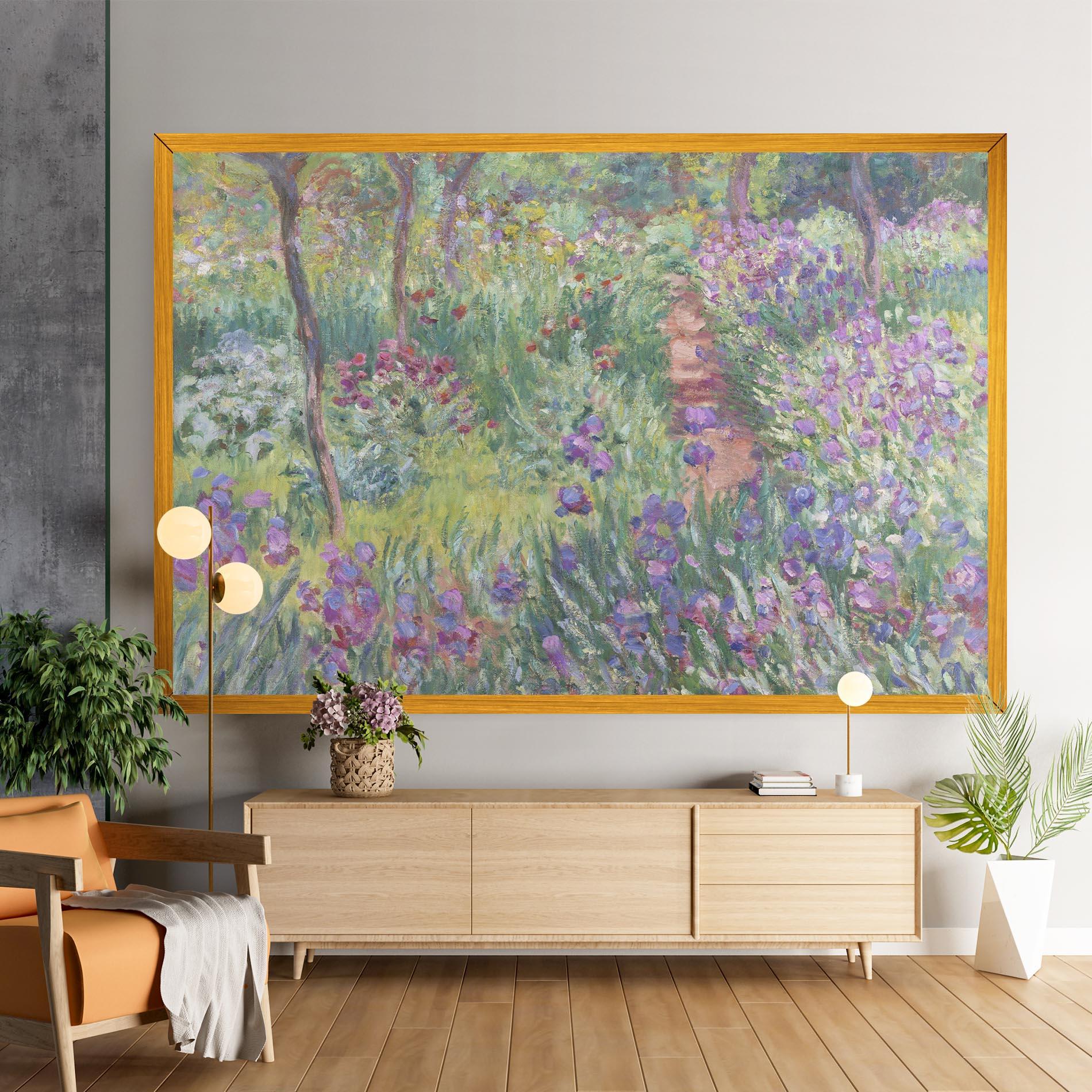 Tablou Canvas Garden In Giverny Monet mockup 9