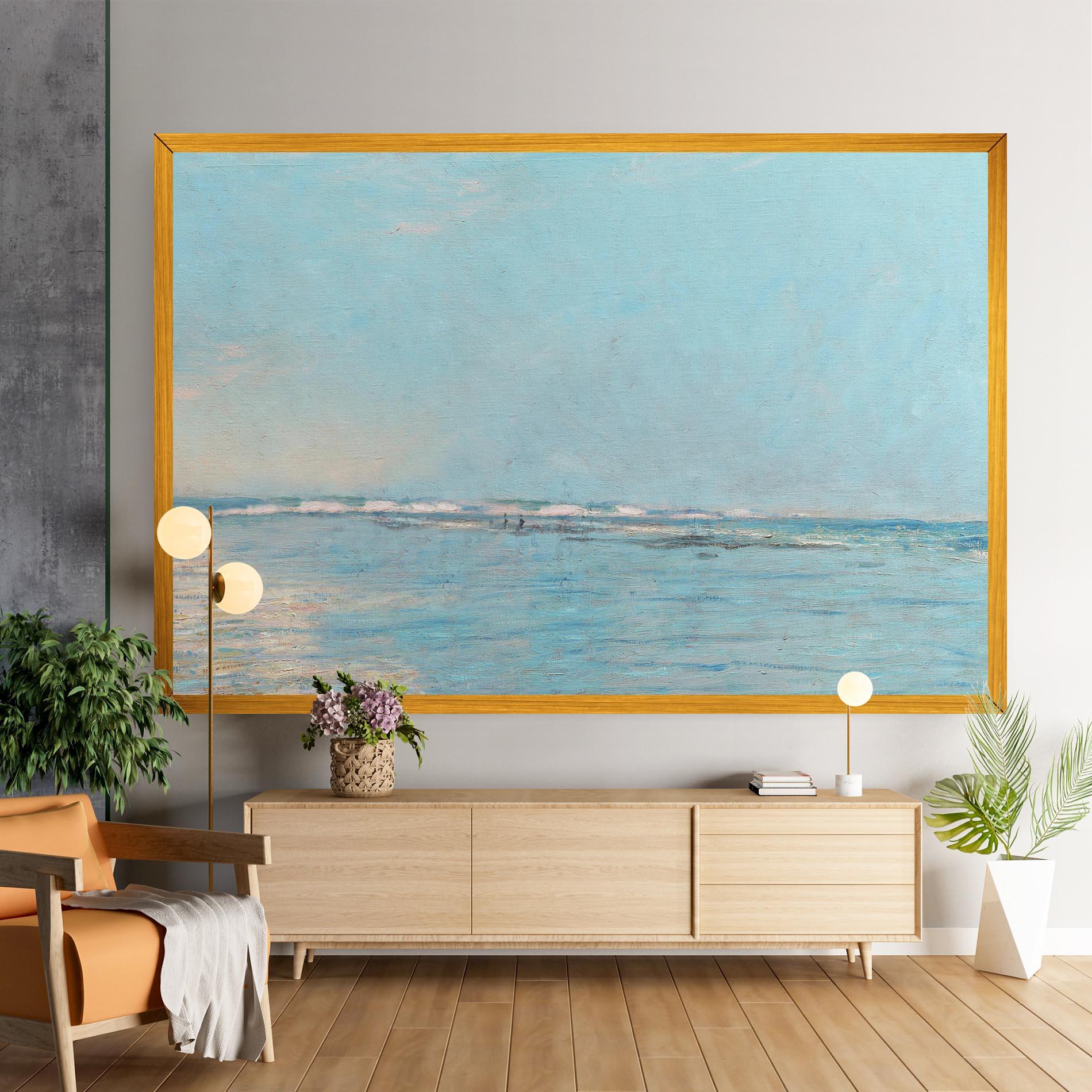Tablou Canvas Monet's Beach mockup 9