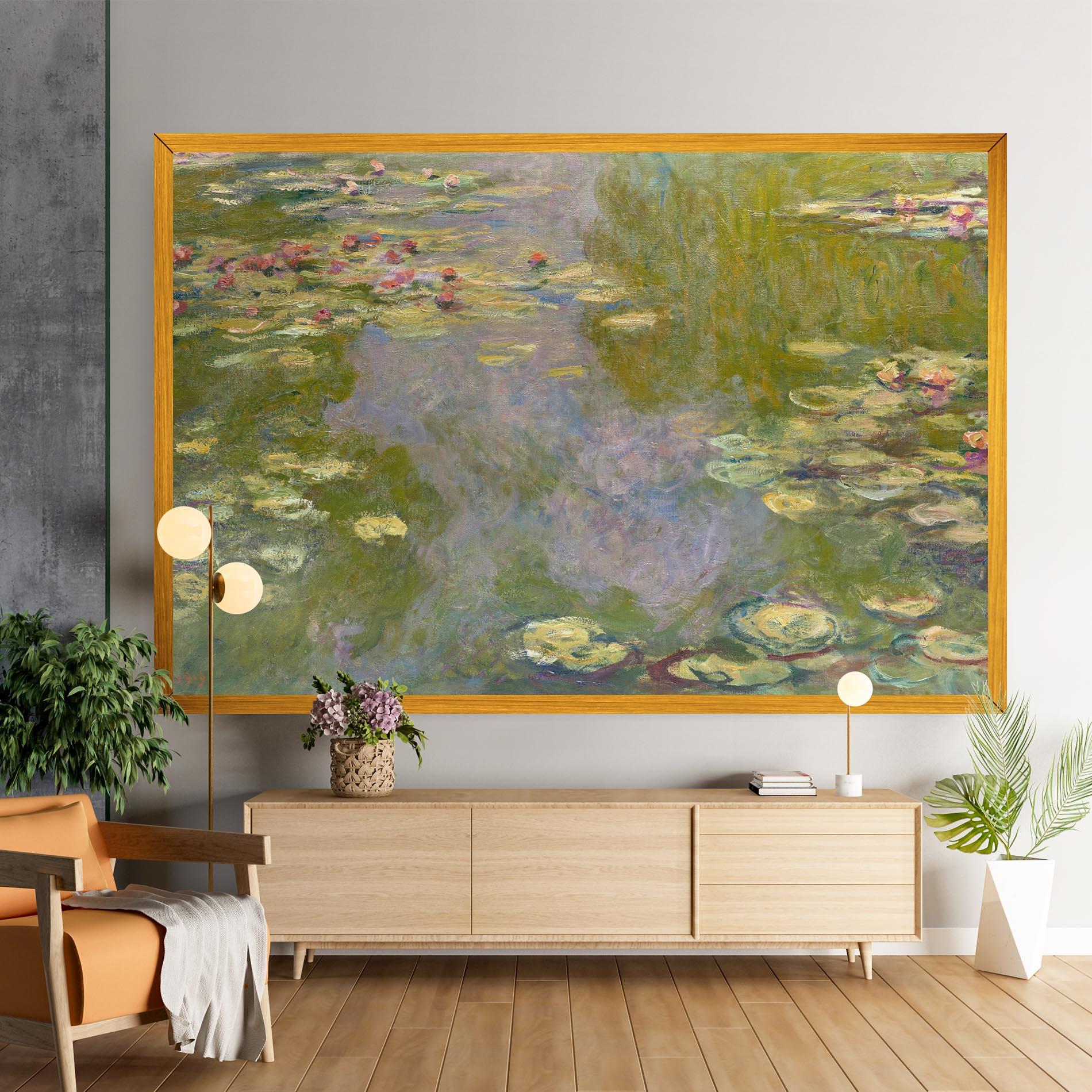 Tablou Canvas Water Lilies Monet mockup 9