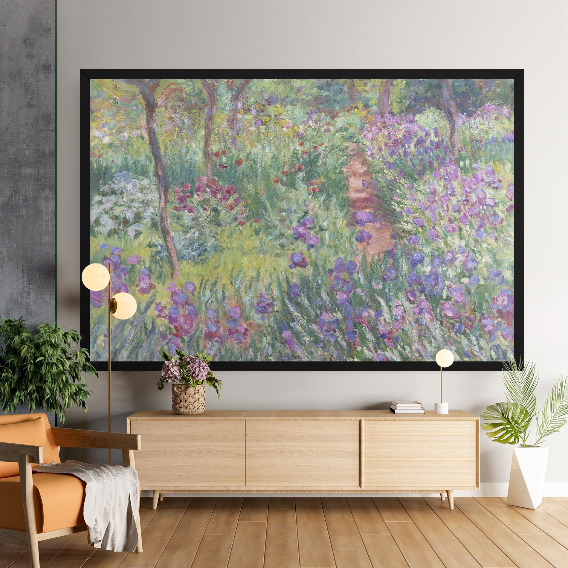 Tablou Canvas Garden In Giverny Monet mockup 9