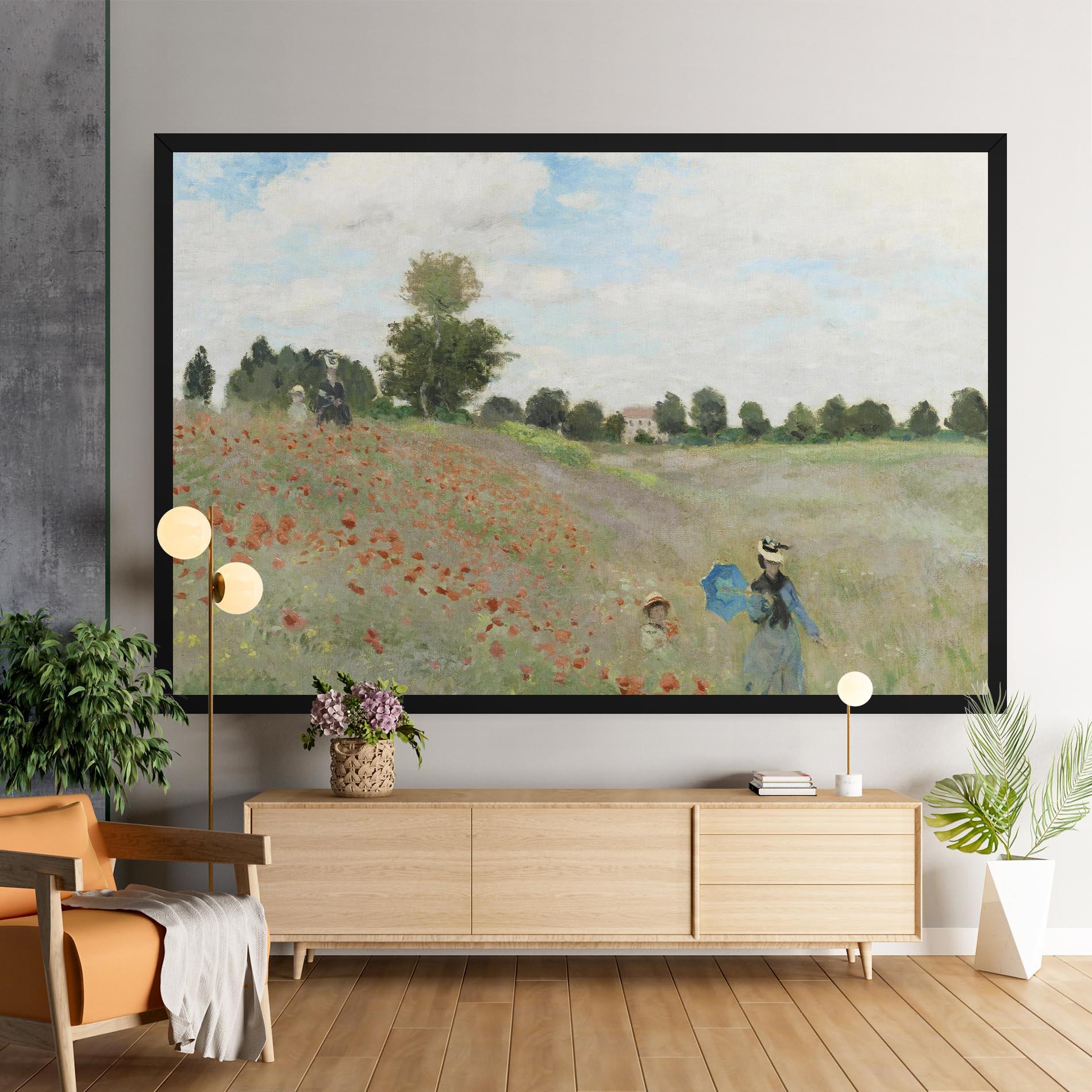 Tablou Canvas Poppy Field Near Argenteuil mockup 9