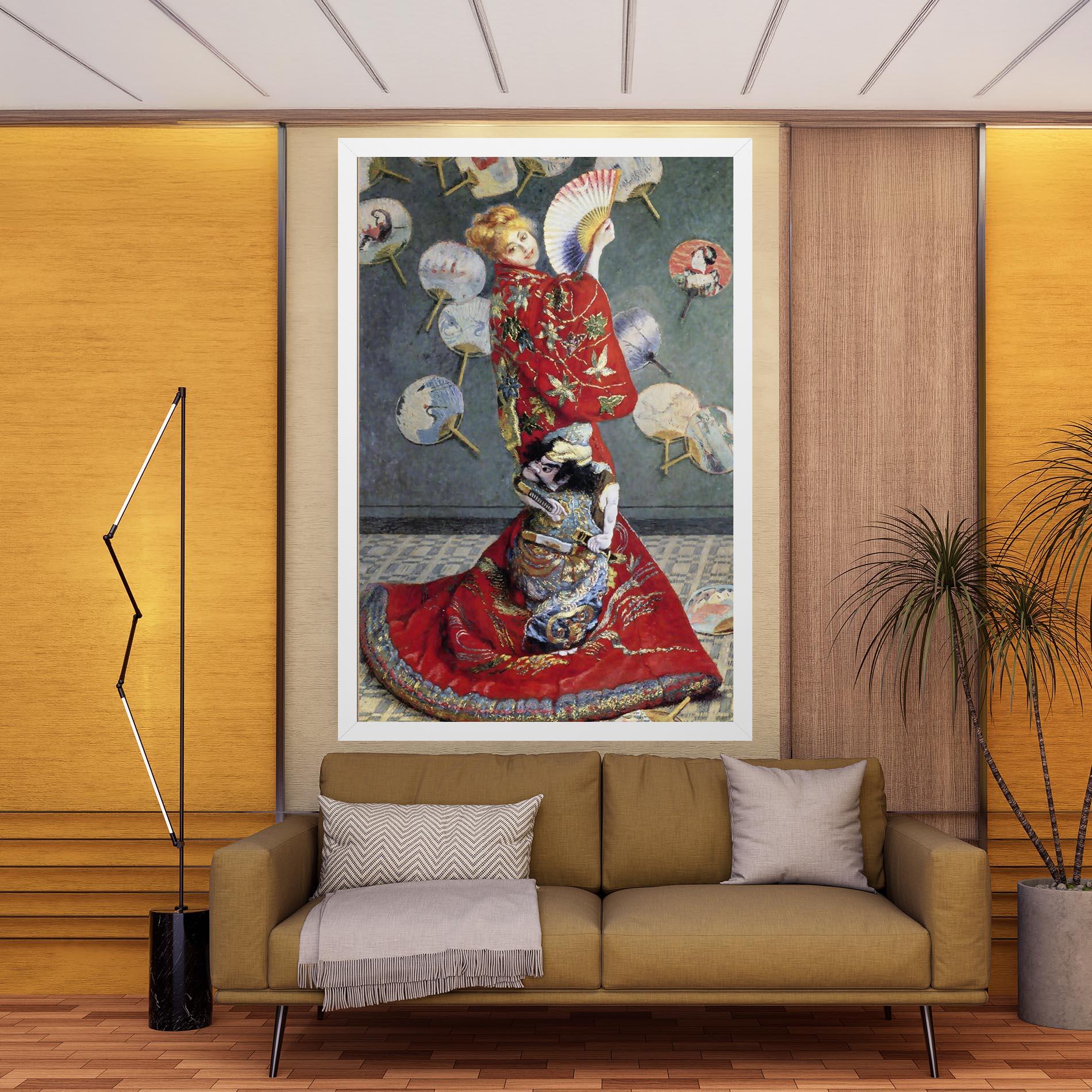 Tablou Canvas Camille Monet In Japanese Costume mockup 9
