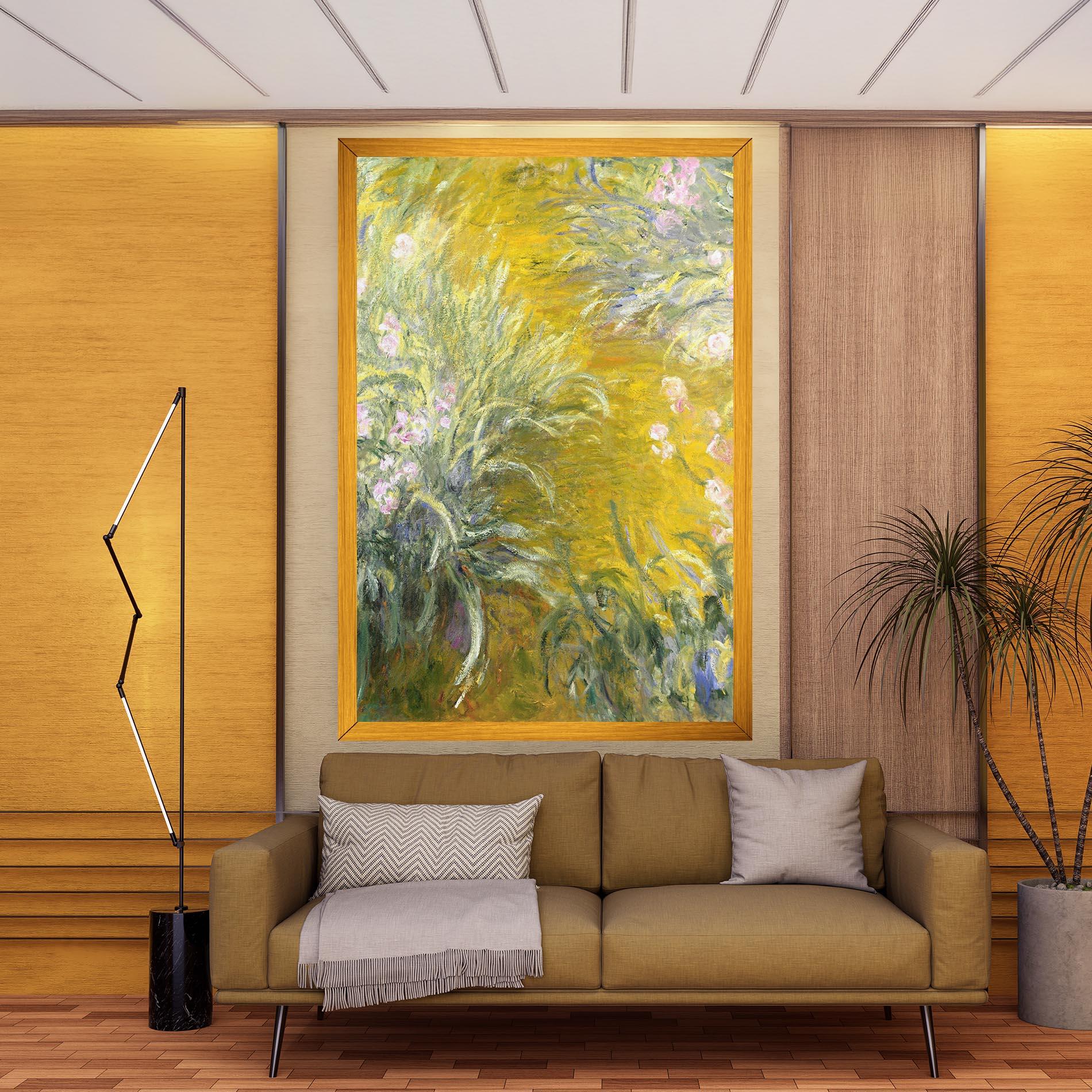 Tablou Canvas Path Through The Irises mockup 9