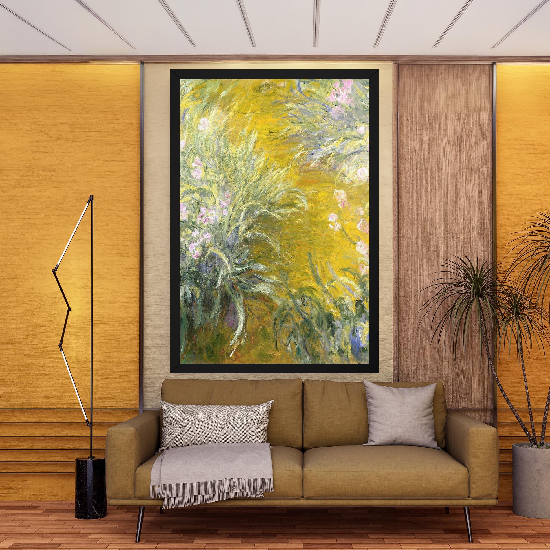 Tablou Canvas Path Through The Irises mockup 9