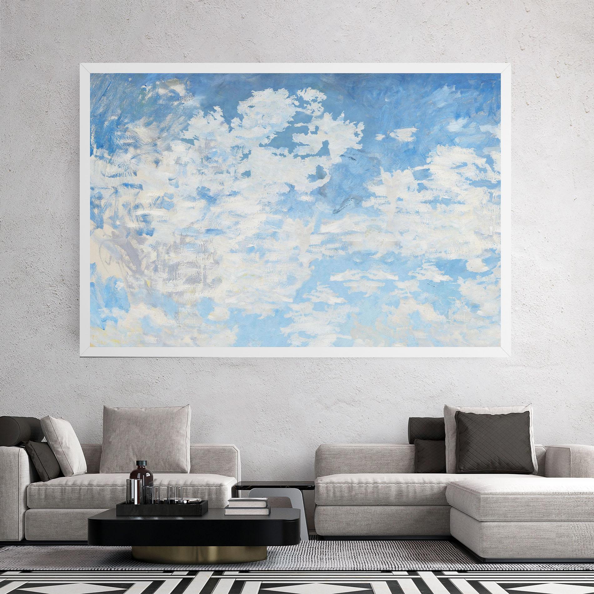Tablou Canvas Clouds Monet mockup 2