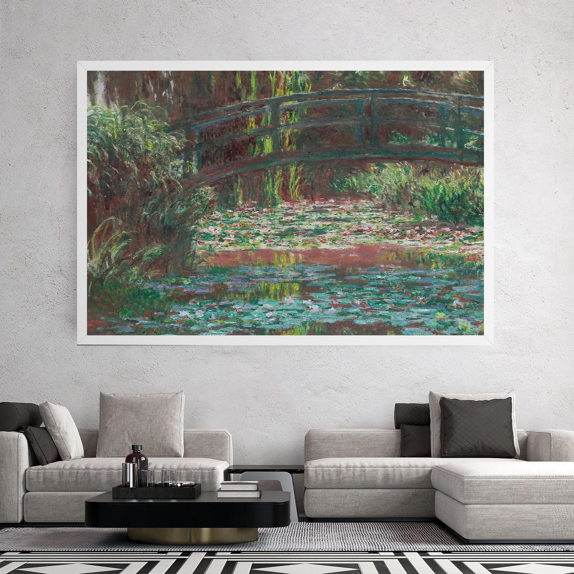 Tablou Canvas Water Lily Pond mockup 2