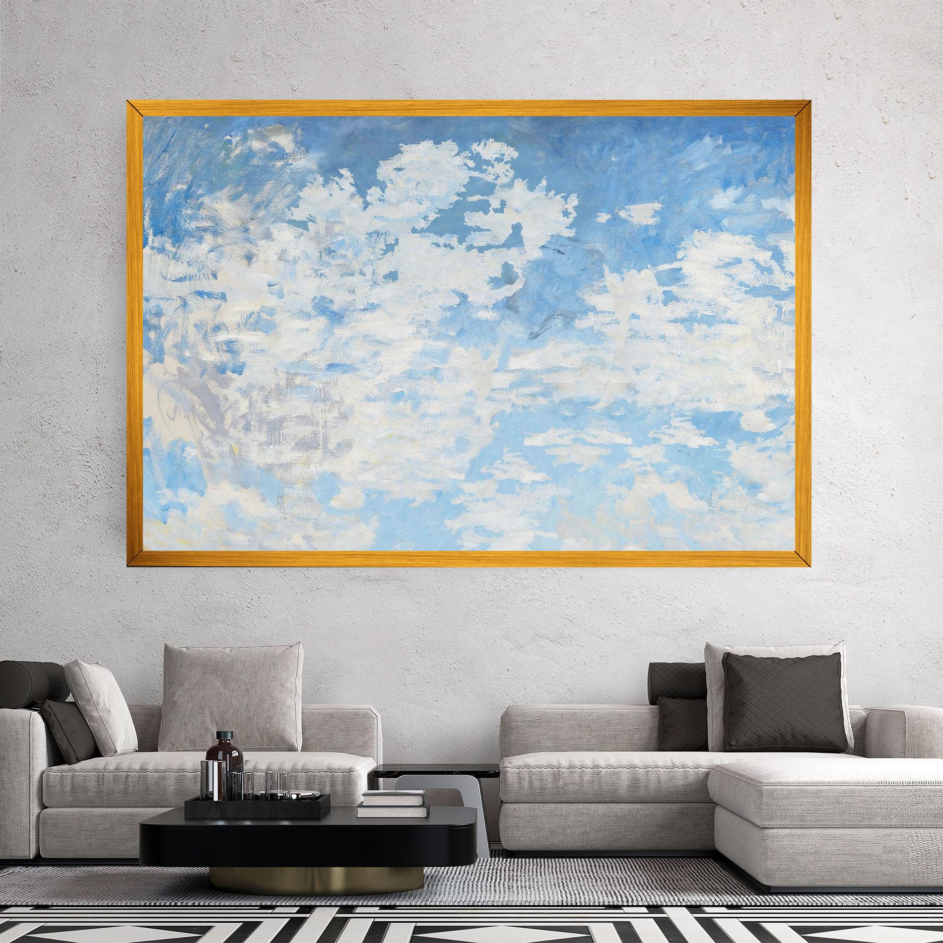 Tablou Canvas Clouds Monet mockup 2