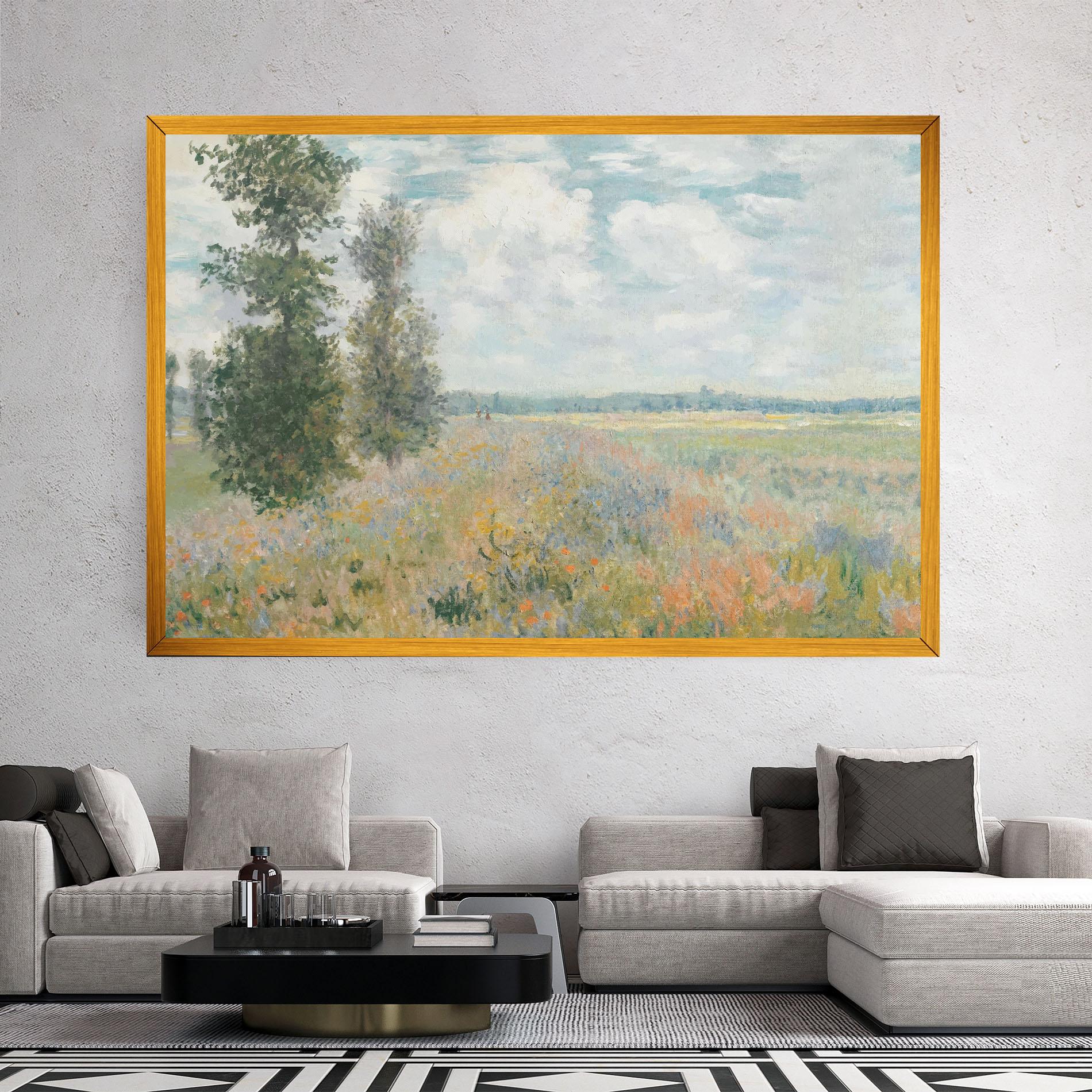 Tablou Canvas Monet's Landscape Background mockup 2