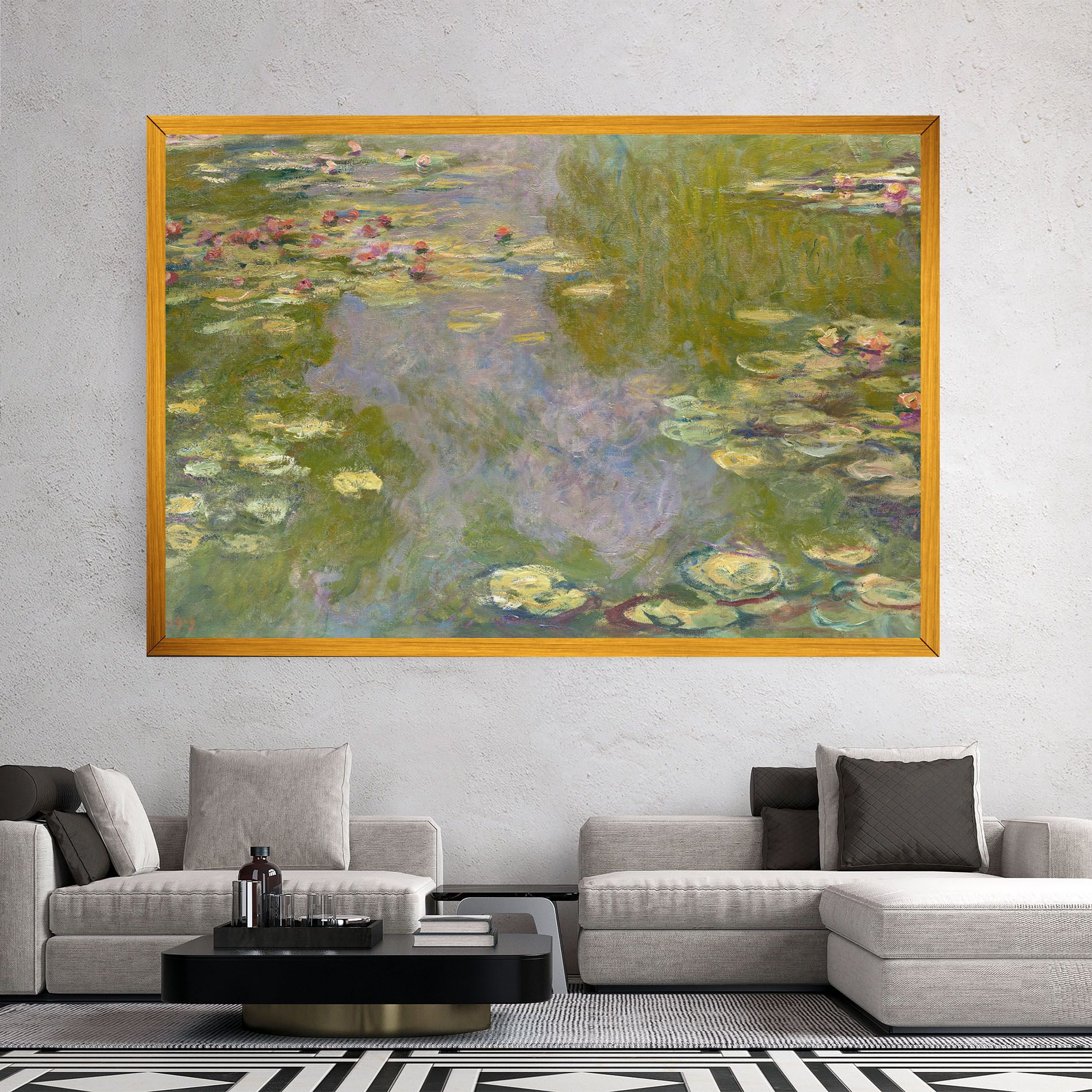 Water Lilies Monet mockup 2