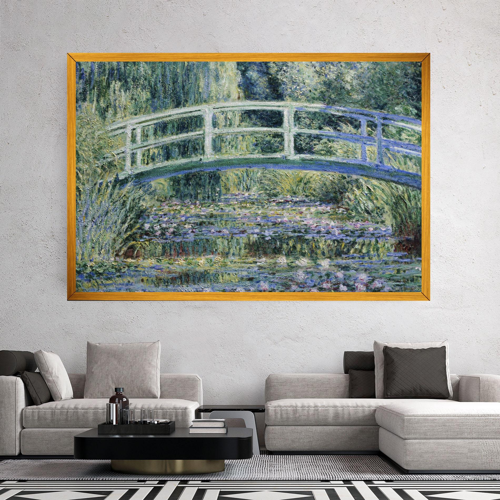 Tablou Canvas Water Lilies mockup 2