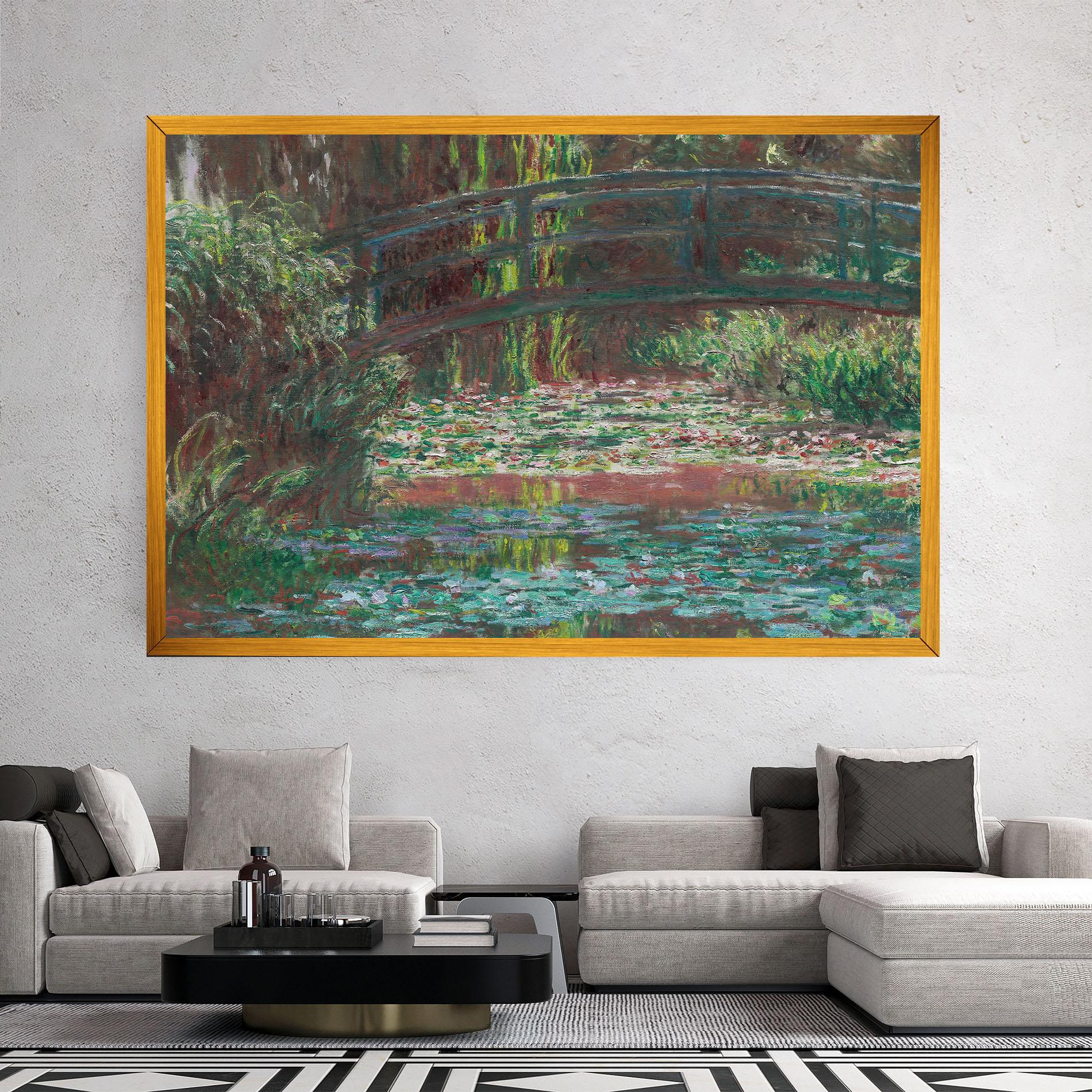 Tablou Canvas Water Lily Pond mockup 2