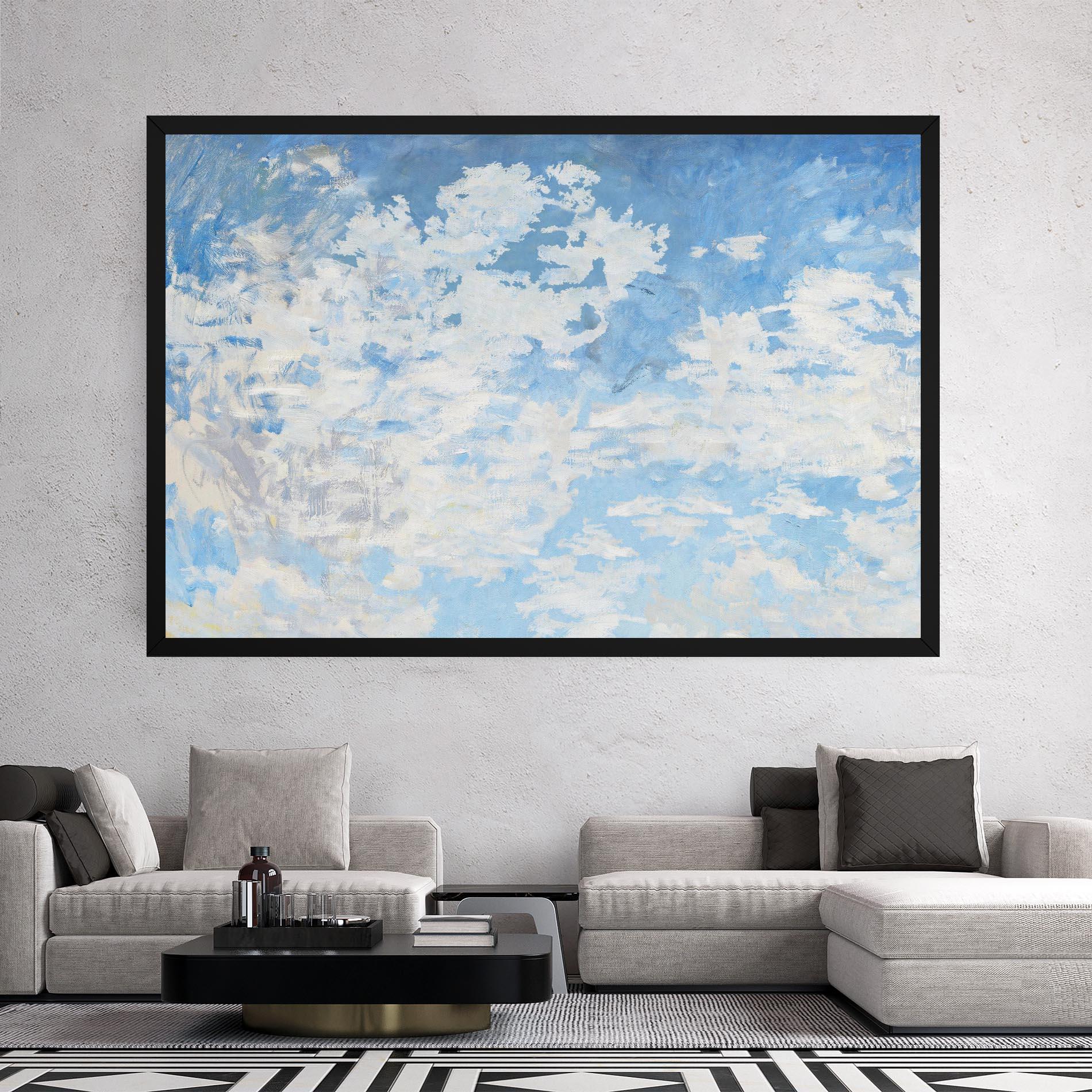 Tablou Canvas Clouds Monet mockup 2