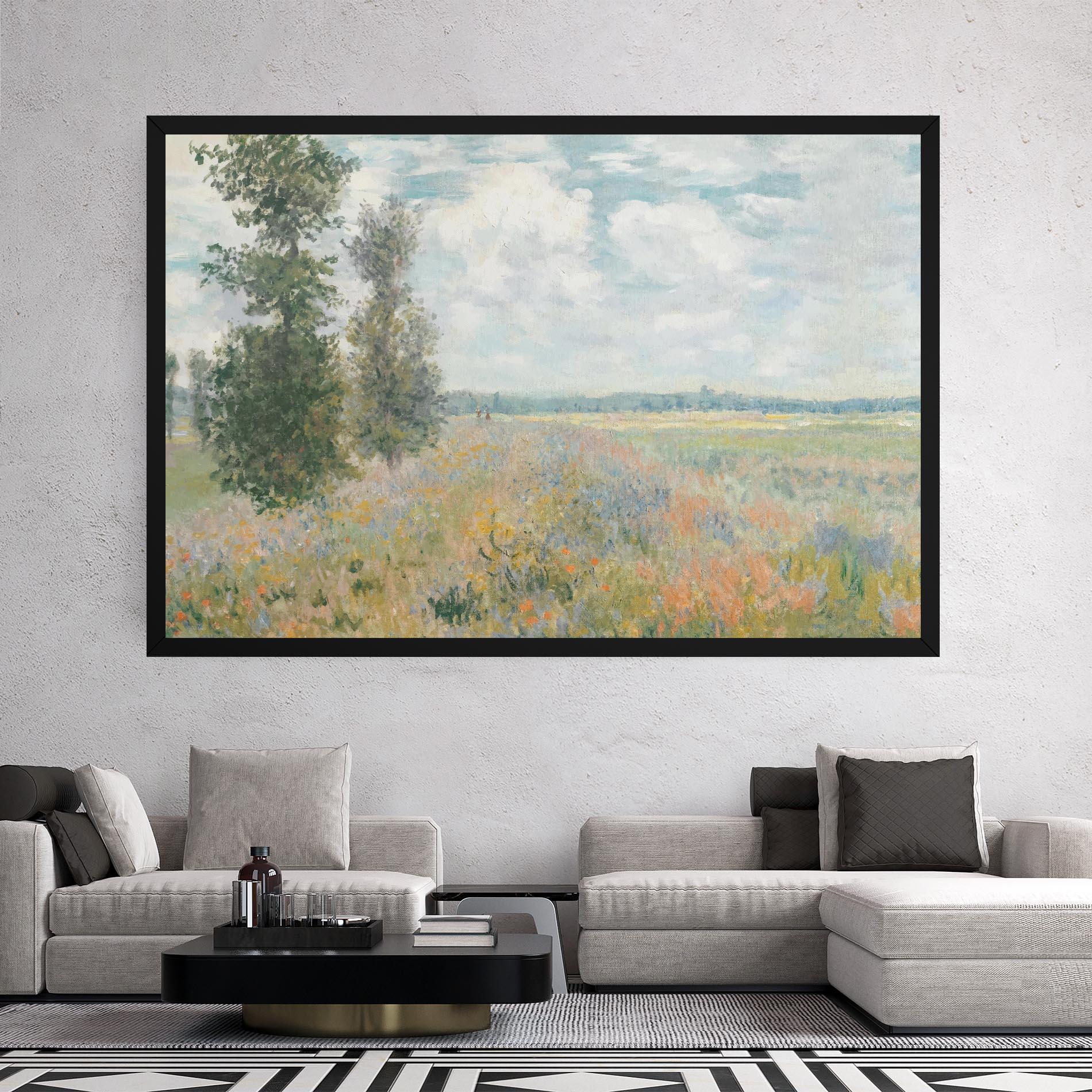 Tablou Canvas Monet's Landscape Background mockup 2