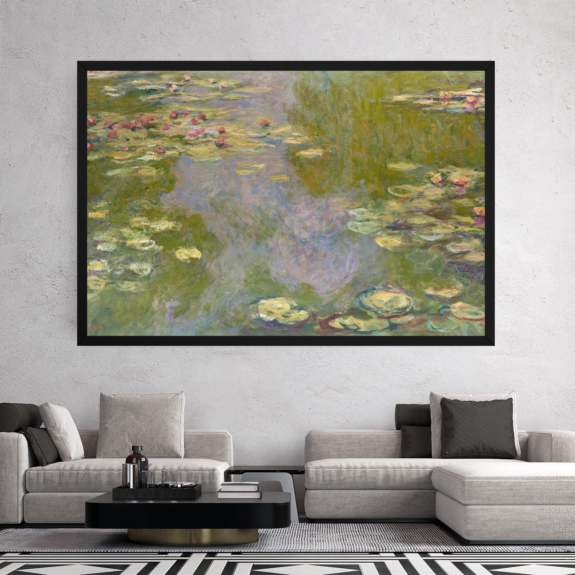 Tablou Canvas Water Lilies Monet mockup 2