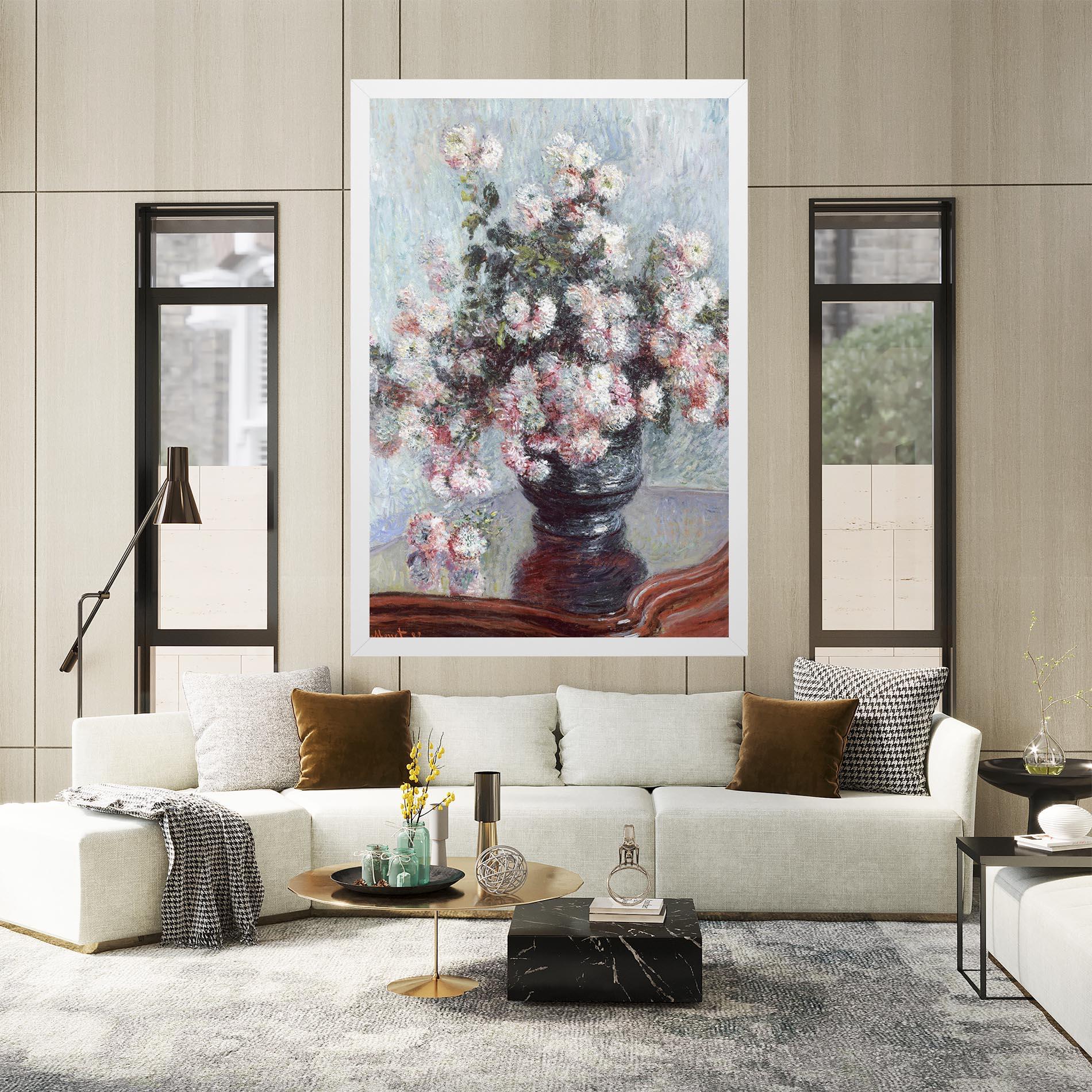 Tablou Canvas Chrysanthemums mockup 2