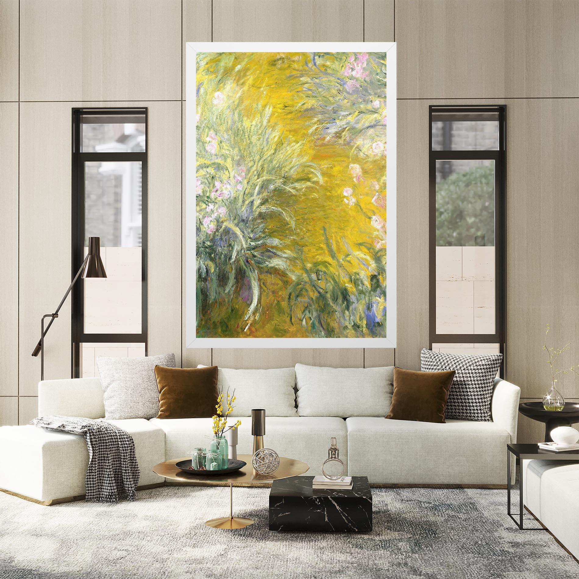 Tablou Canvas Path Through The Irises mockup 2