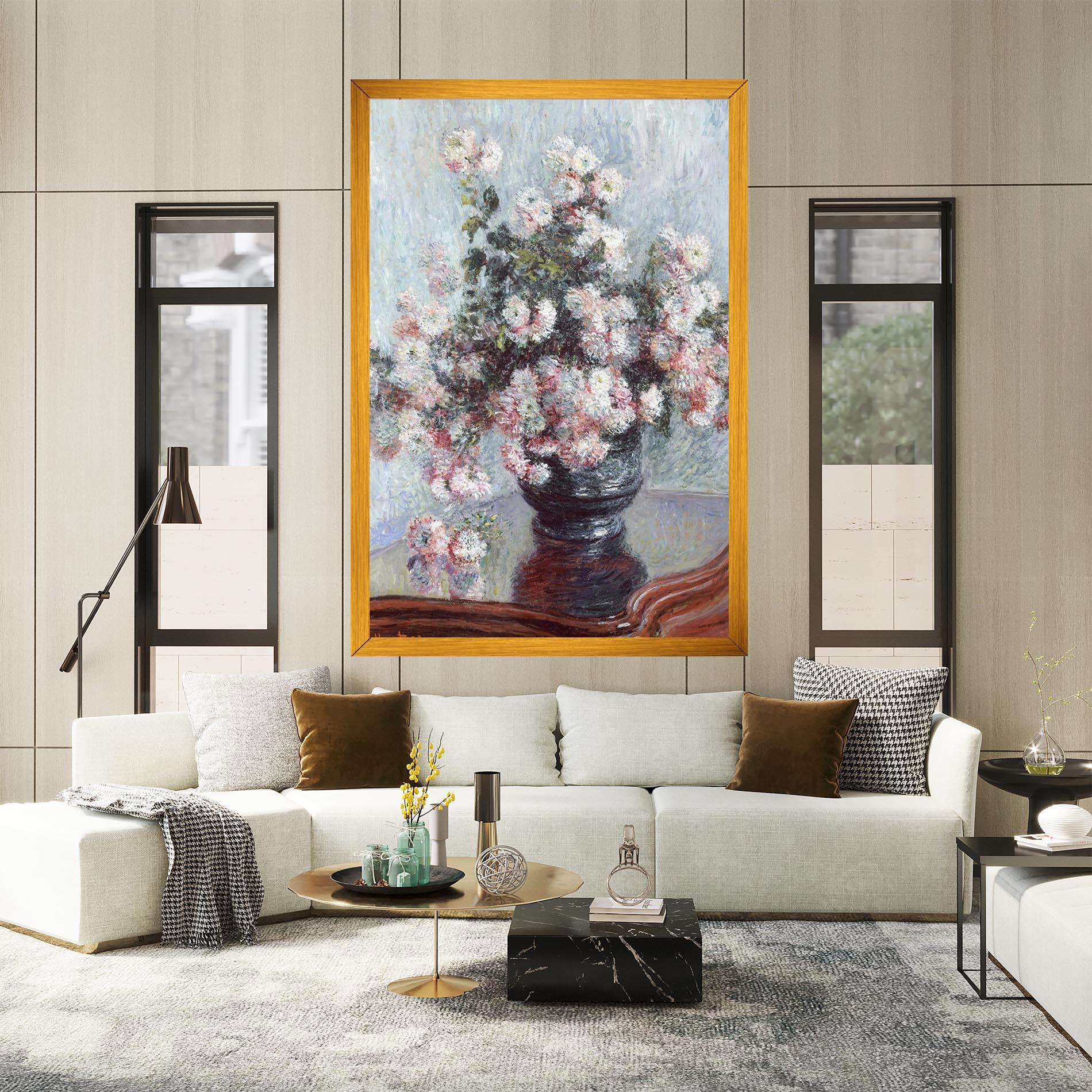 Tablou Canvas Chrysanthemums mockup 2