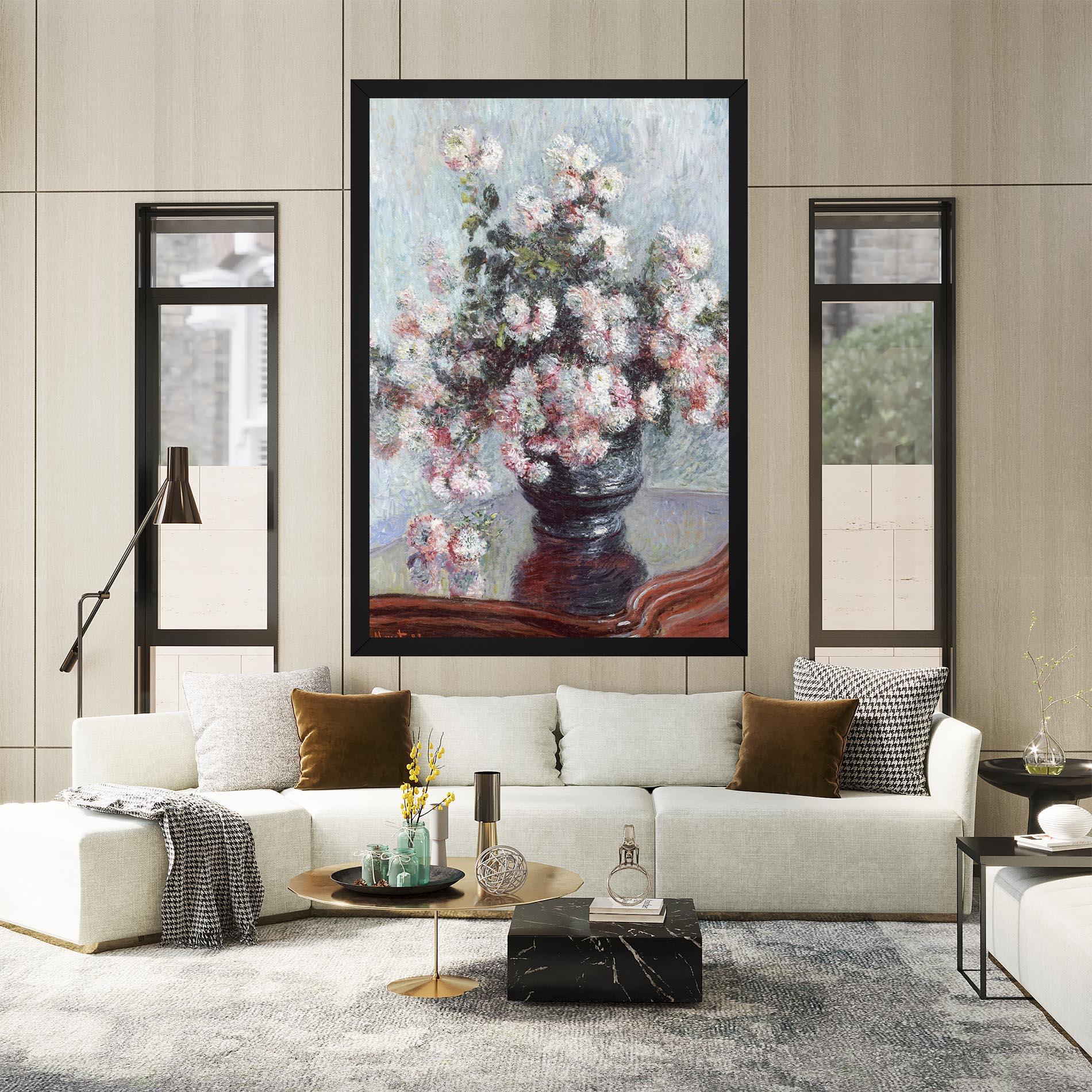 Tablou Canvas Chrysanthemums mockup 2