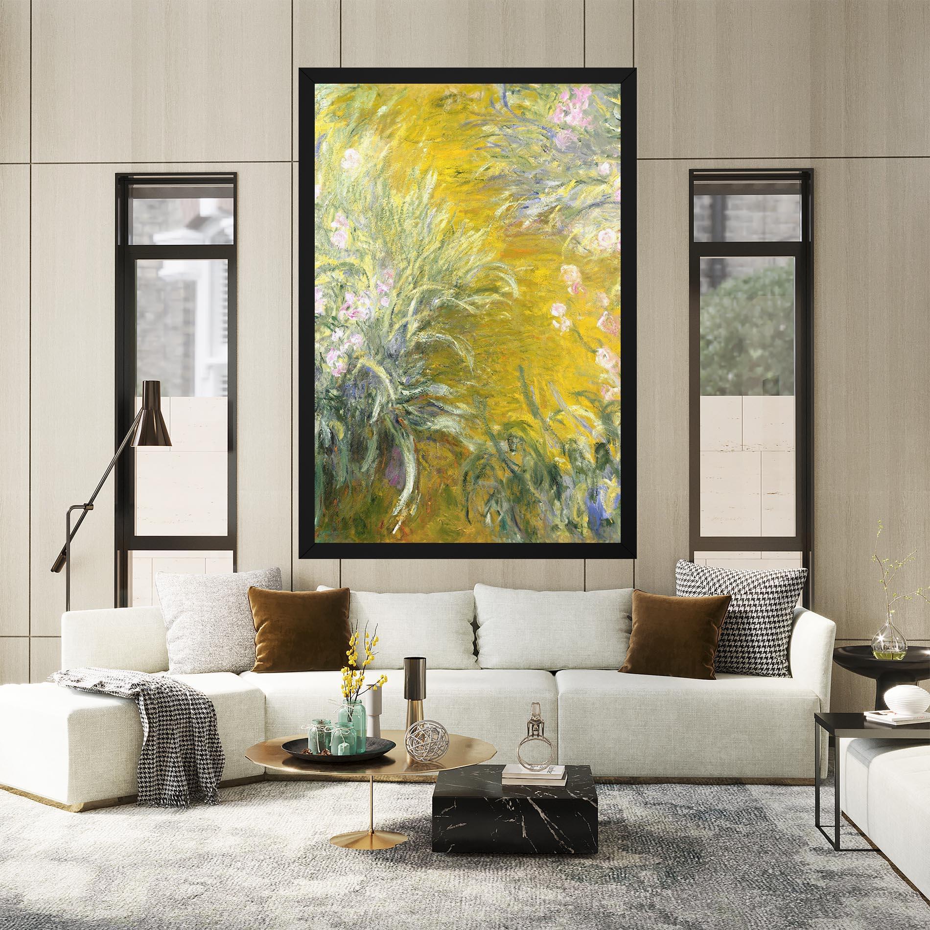 Tablou Canvas Path Through The Irises mockup 2