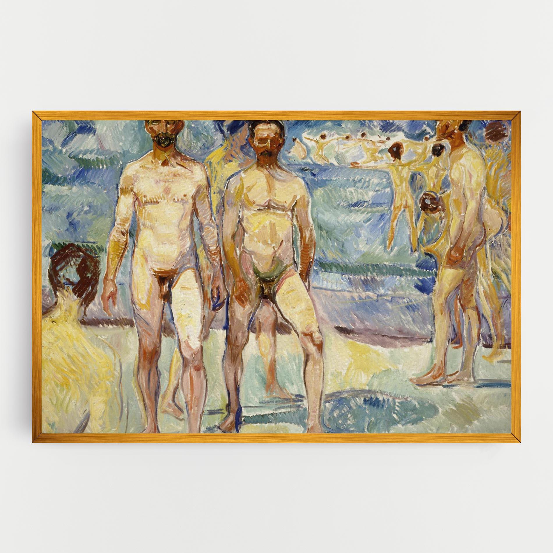Tablou Canvas Bathing Men mockup 0